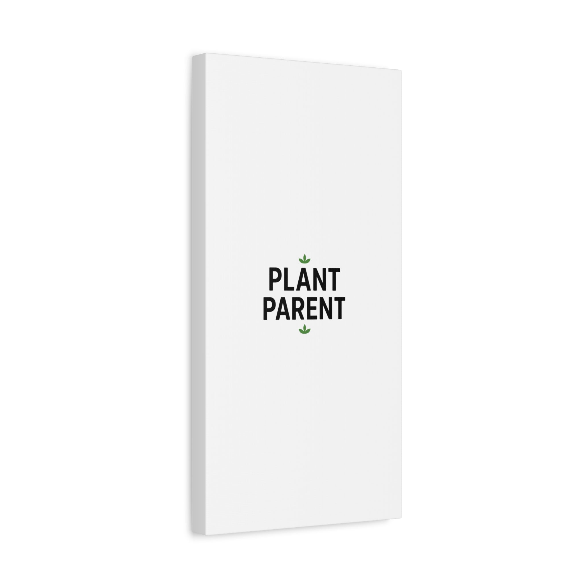 Plant Parent Canvas Wall Art — Minimalist Botanical Typography Print