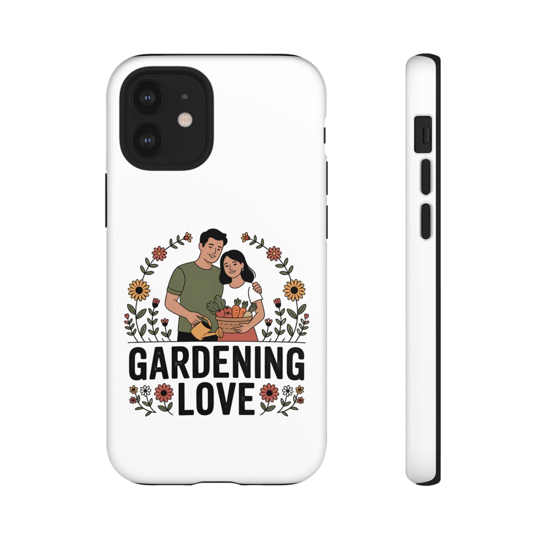 Gardening Love Phone Case — Floral Couple Protective Phone Cover
