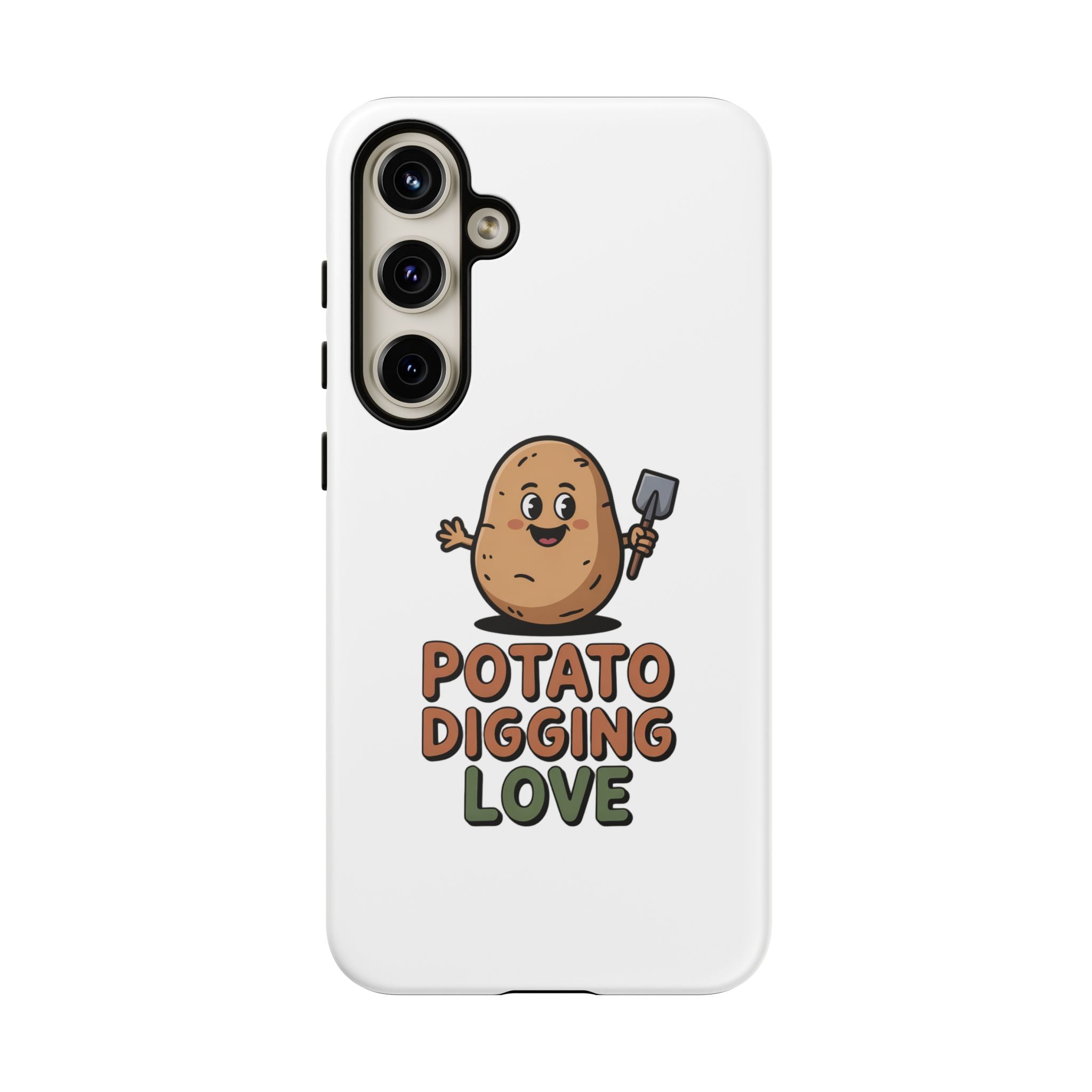 Phone Case — "Potato Digging Love" Cute Gardening Cartoon Protective Cover