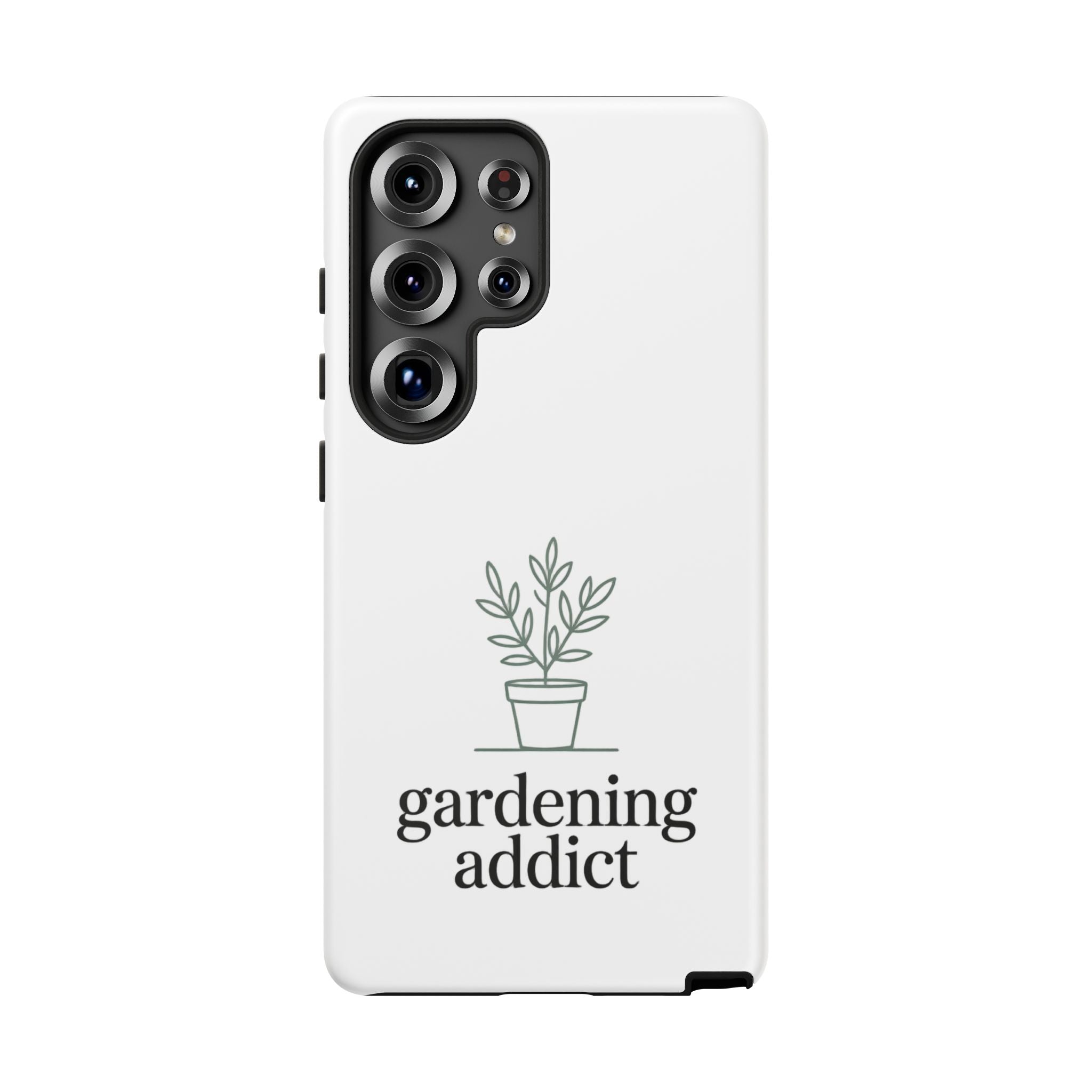 Phone Case — 'gardening addict' Minimal Plant Design