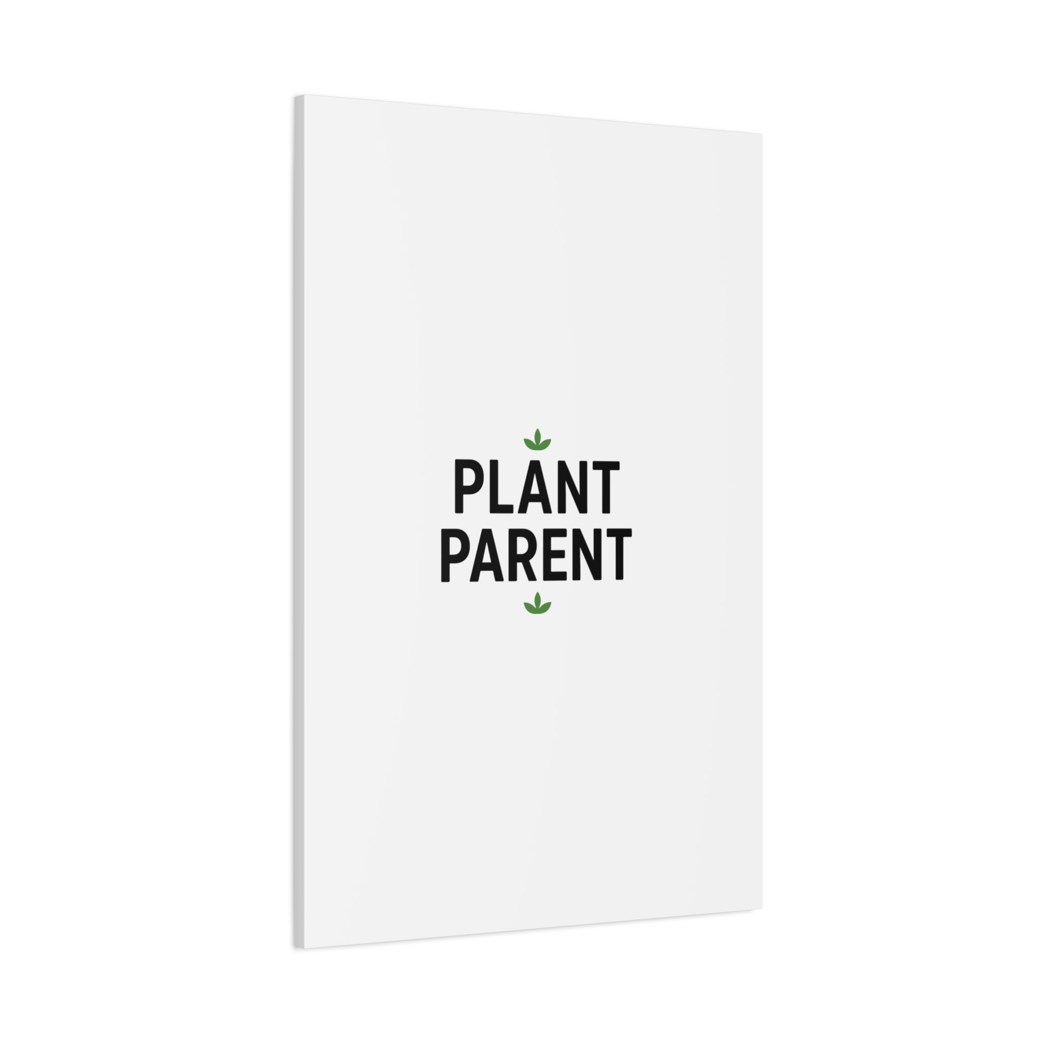 Plant Parent Canvas Wall Art — Minimalist Botanical Typography Print