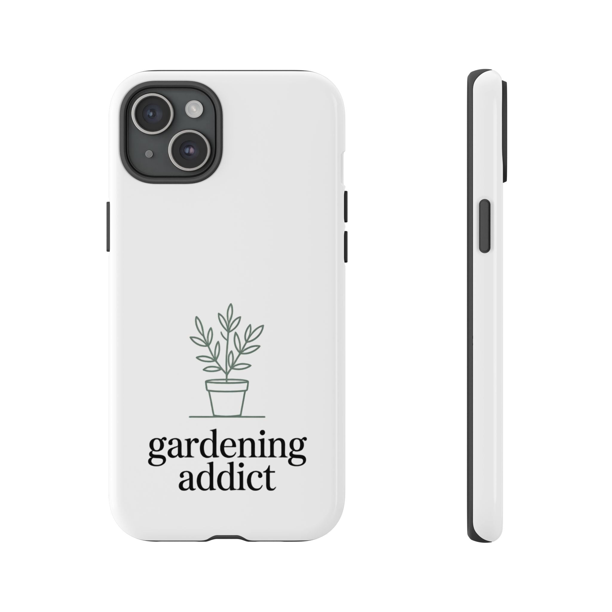 Phone Case — 'gardening addict' Minimal Plant Design