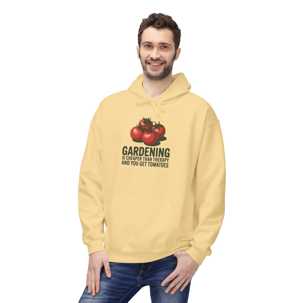 Gardening Is Cheaper Than Therapy Hoodie – Funny Tomato Gardeners Pullover
