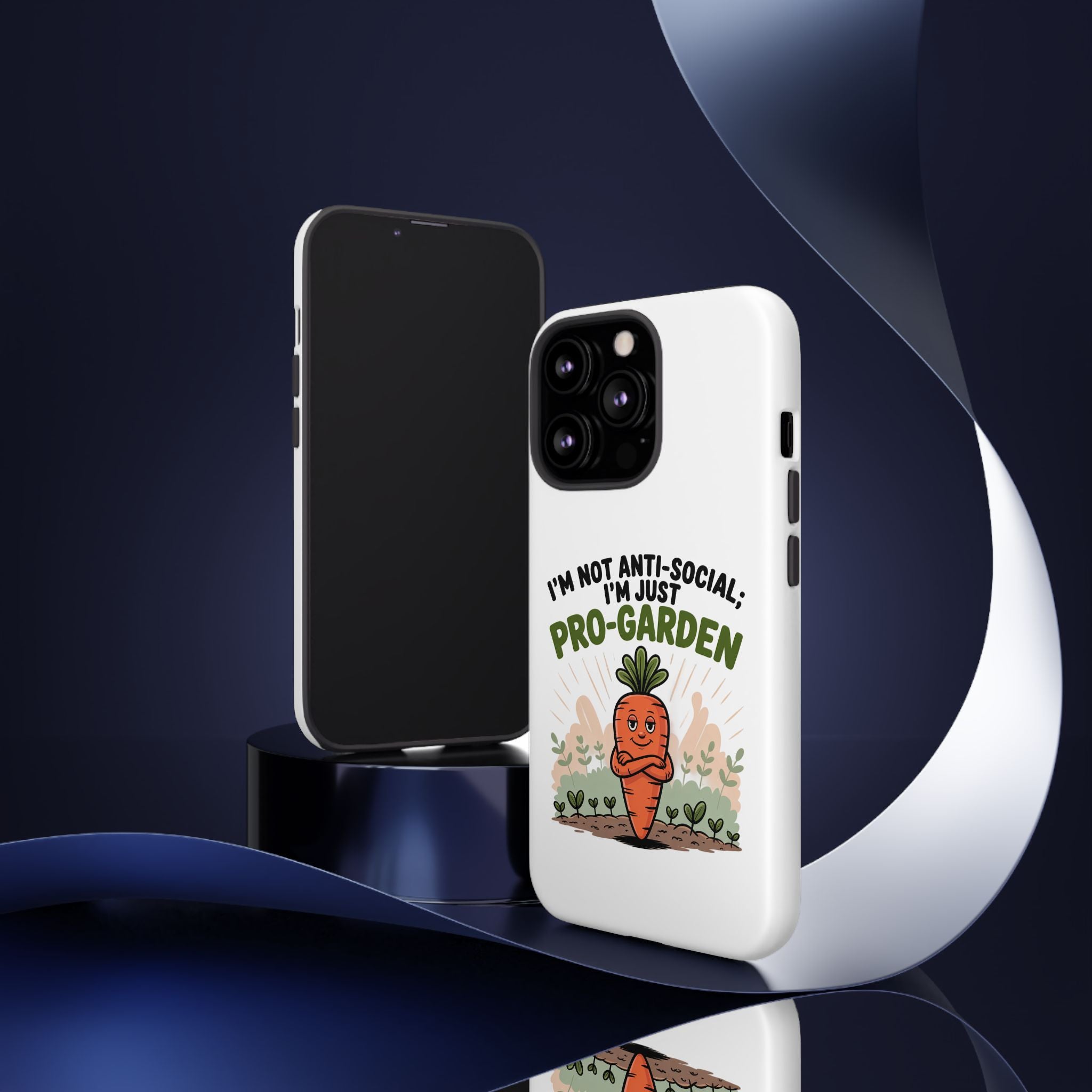 Pro-Garden Carrot Phone Case — “I’m Not Anti-Social, I’m Just Pro-Garden”