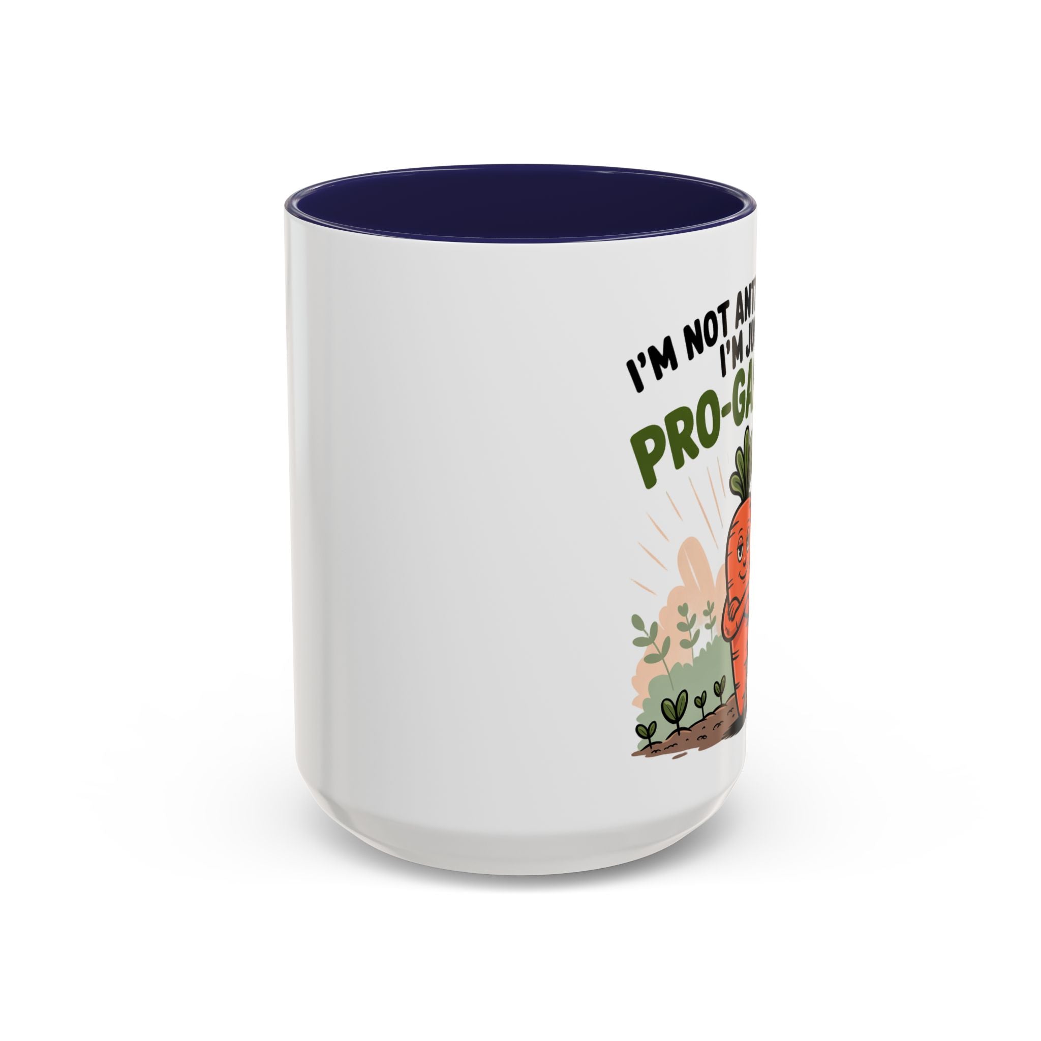 Pro-Garden Coffee Mug – "I'm Not Anti-Social; I'm Just Pro-Garden" Accent Mug