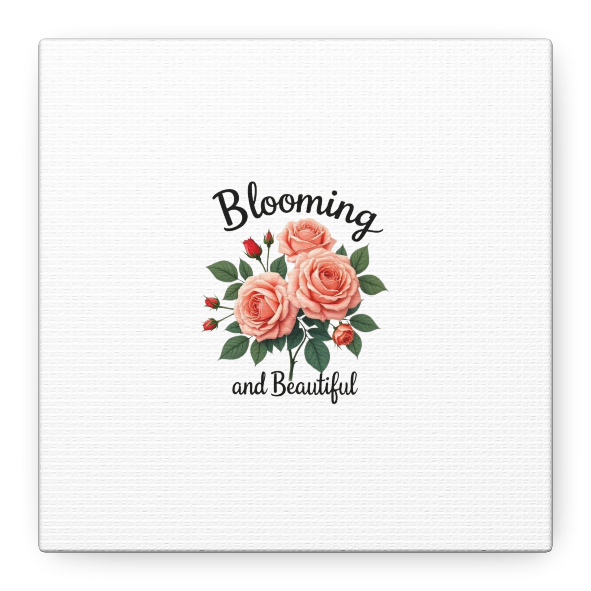 Blooming and Beautiful Rose Bouquet Canvas Wall Art