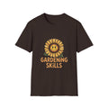 Gardening Skills T-Shirt — Cute Smiling Sunflower Garden Tee