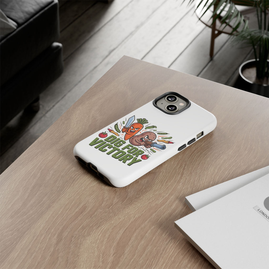 Phone Case — 'Dig For Victory' Veggie Combat Garden Design