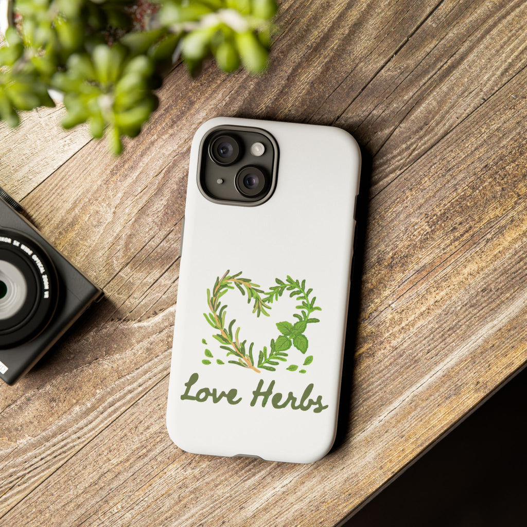 Herb Heart Phone Case - "Love Herbs" Botanical iPhone Cover