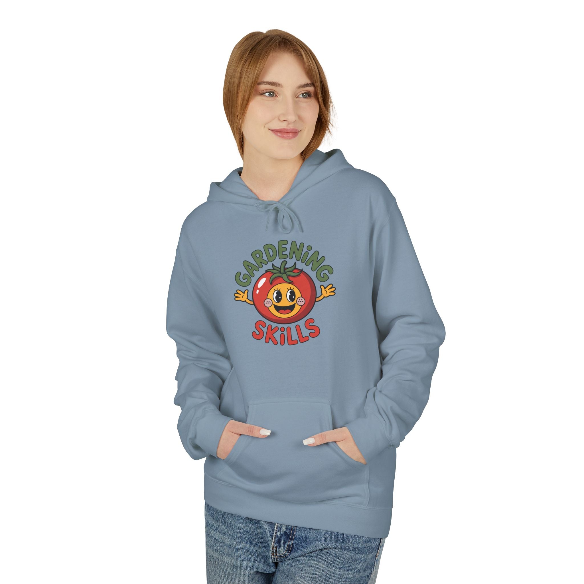 Gardening Skills Hoodie — Cute Tomato Illustration Gardeners Gift