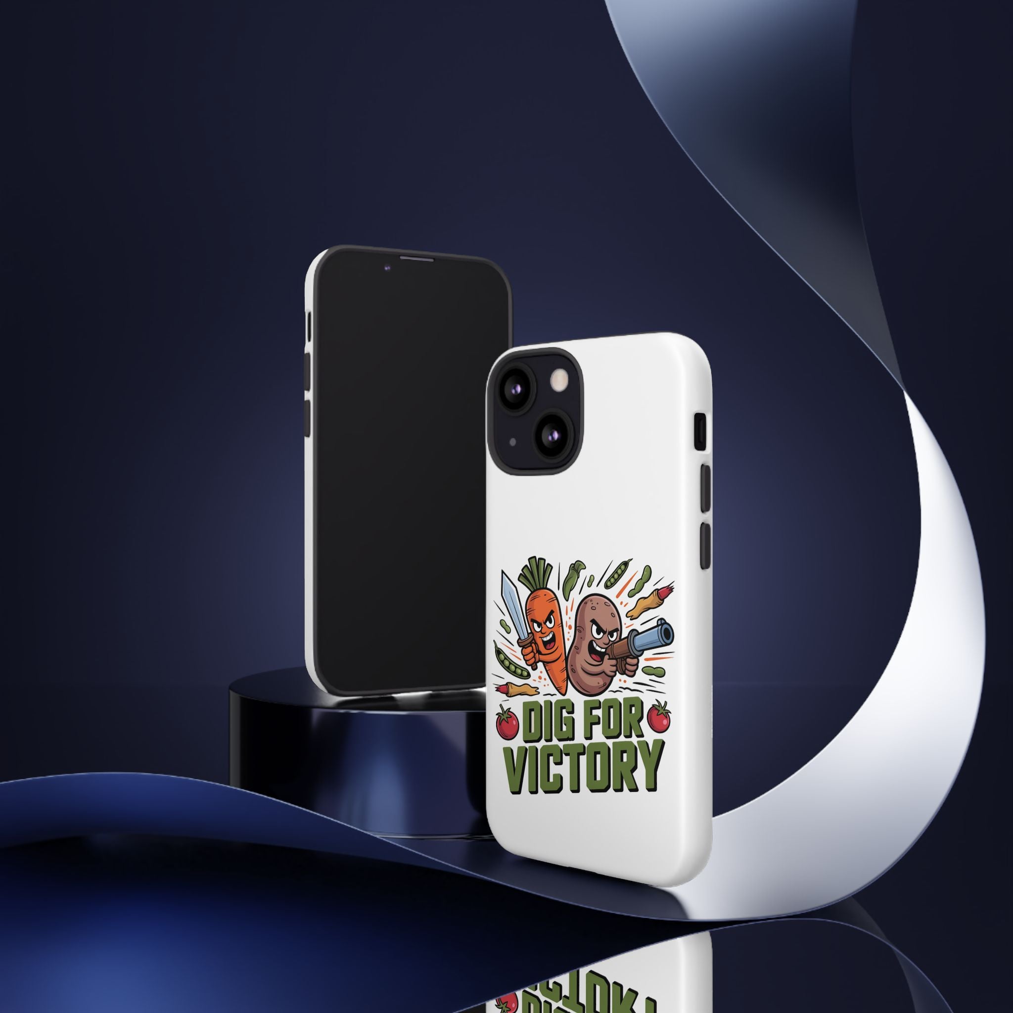 Phone Case — 'Dig For Victory' Veggie Combat Garden Design