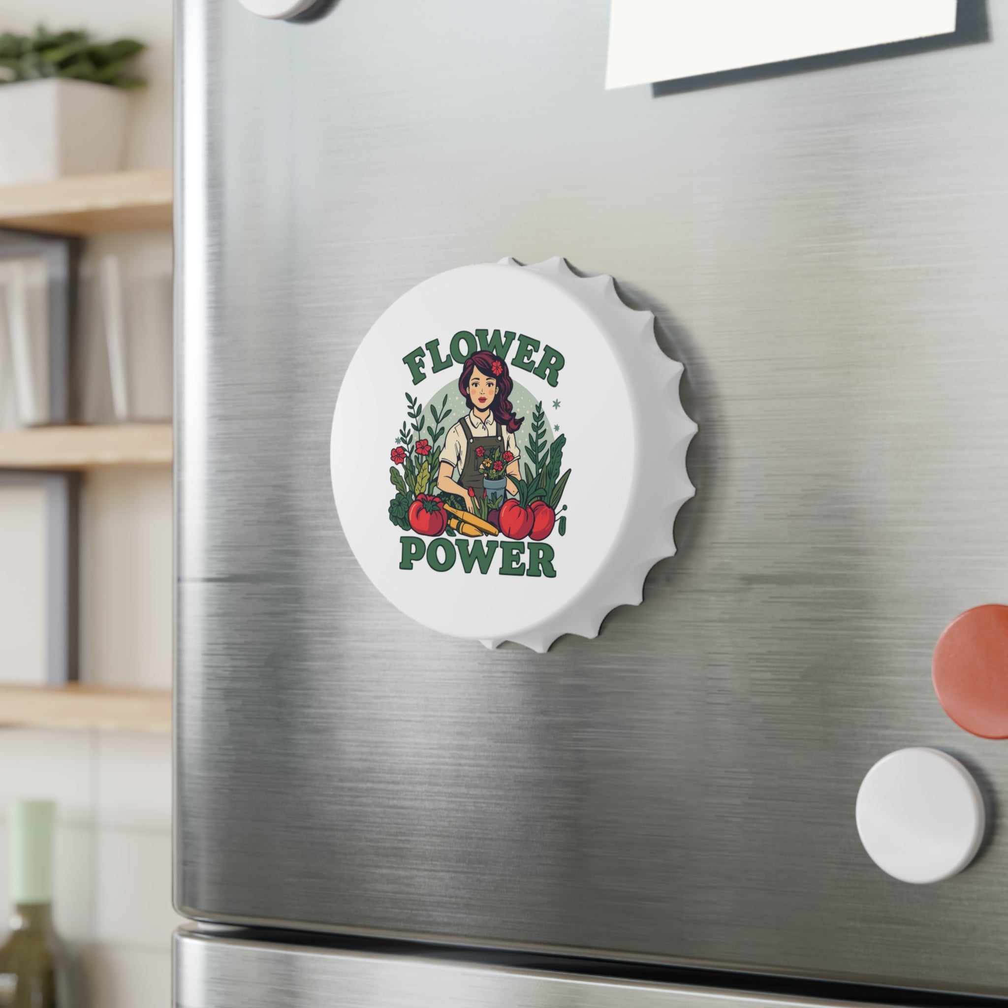 Flower Power Bottle Opener | Vintage Floral Design