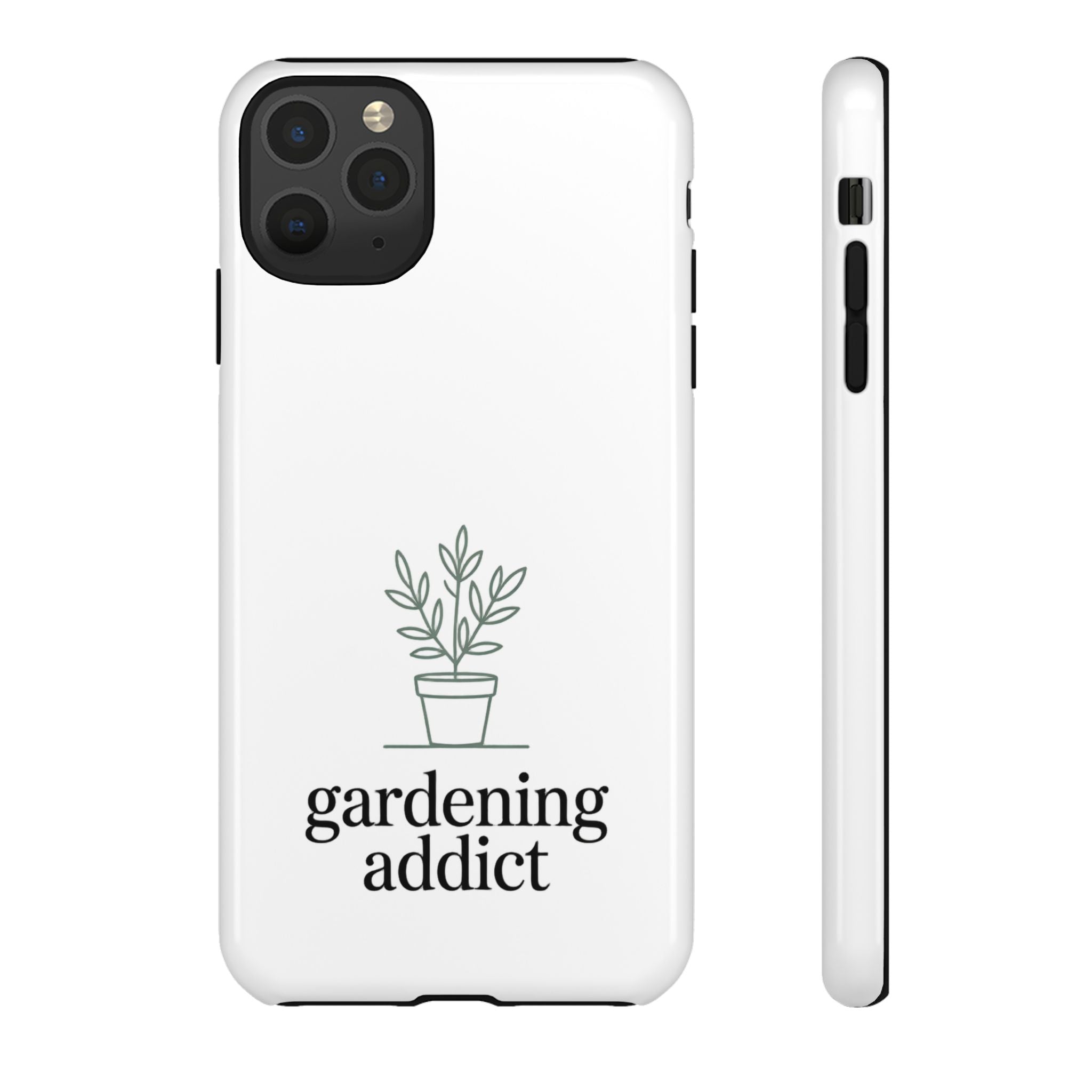 Phone Case — 'gardening addict' Minimal Plant Design