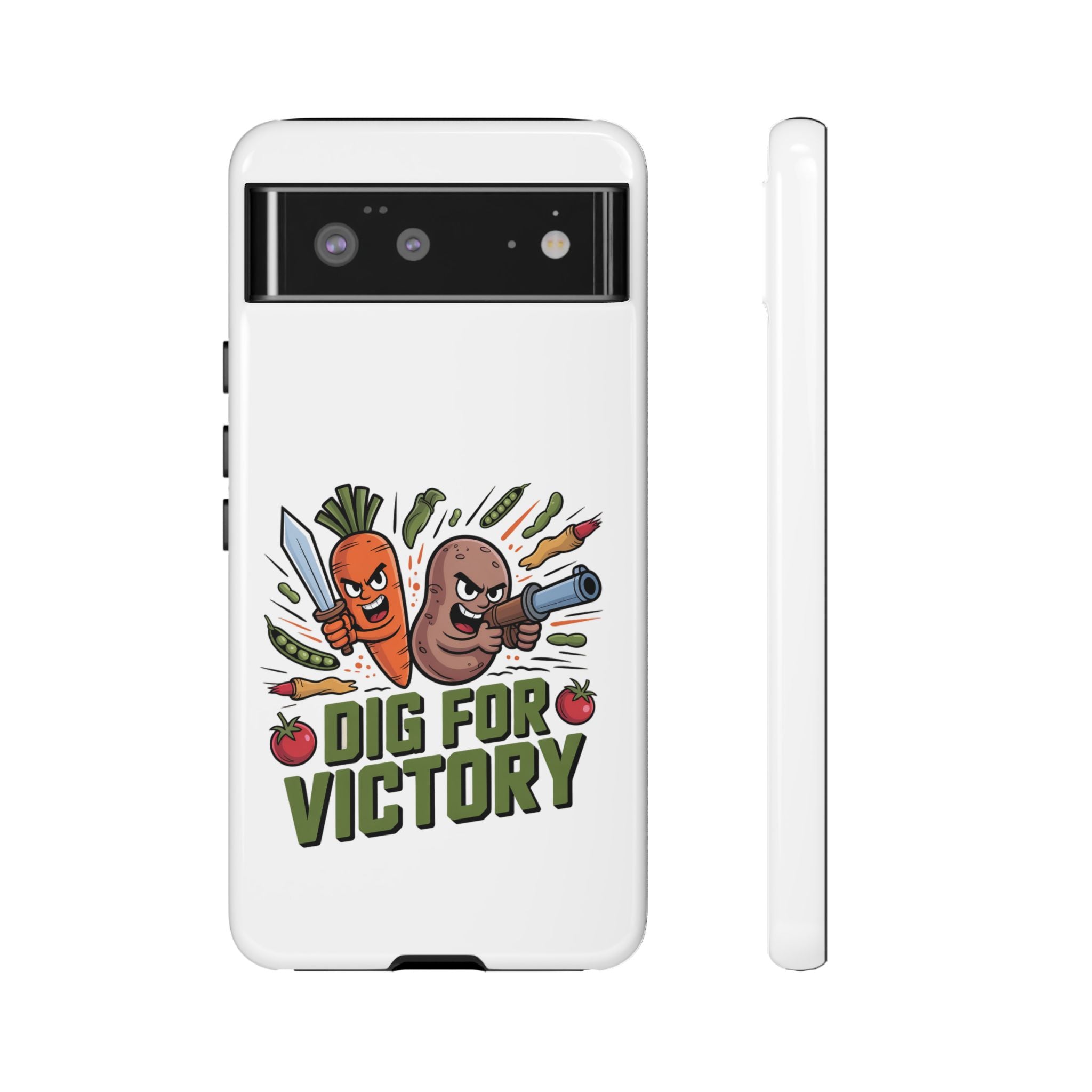 Phone Case — 'Dig For Victory' Veggie Combat Garden Design