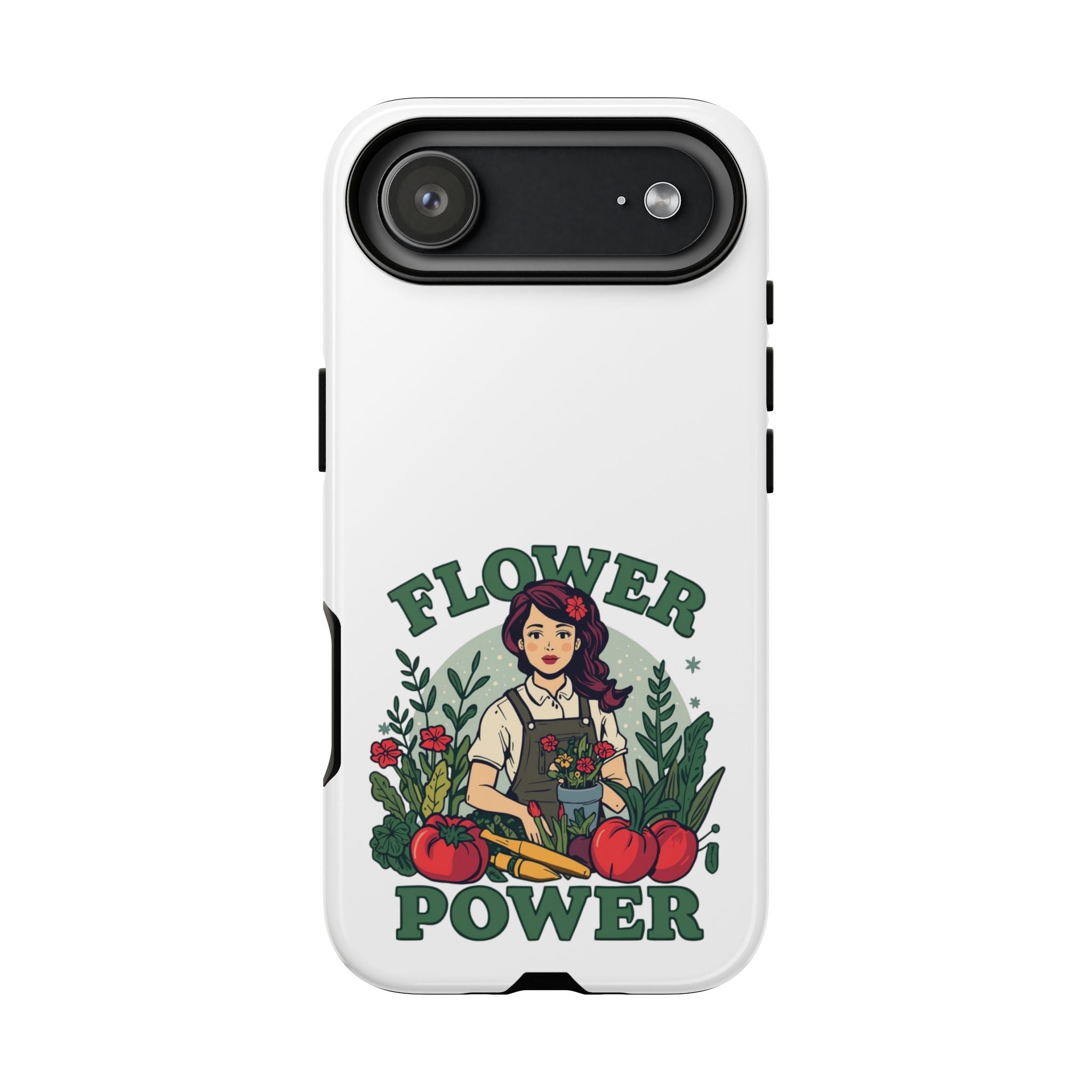 Phone Case - 'Flower Power' Retro Gardener Floral Protective Case