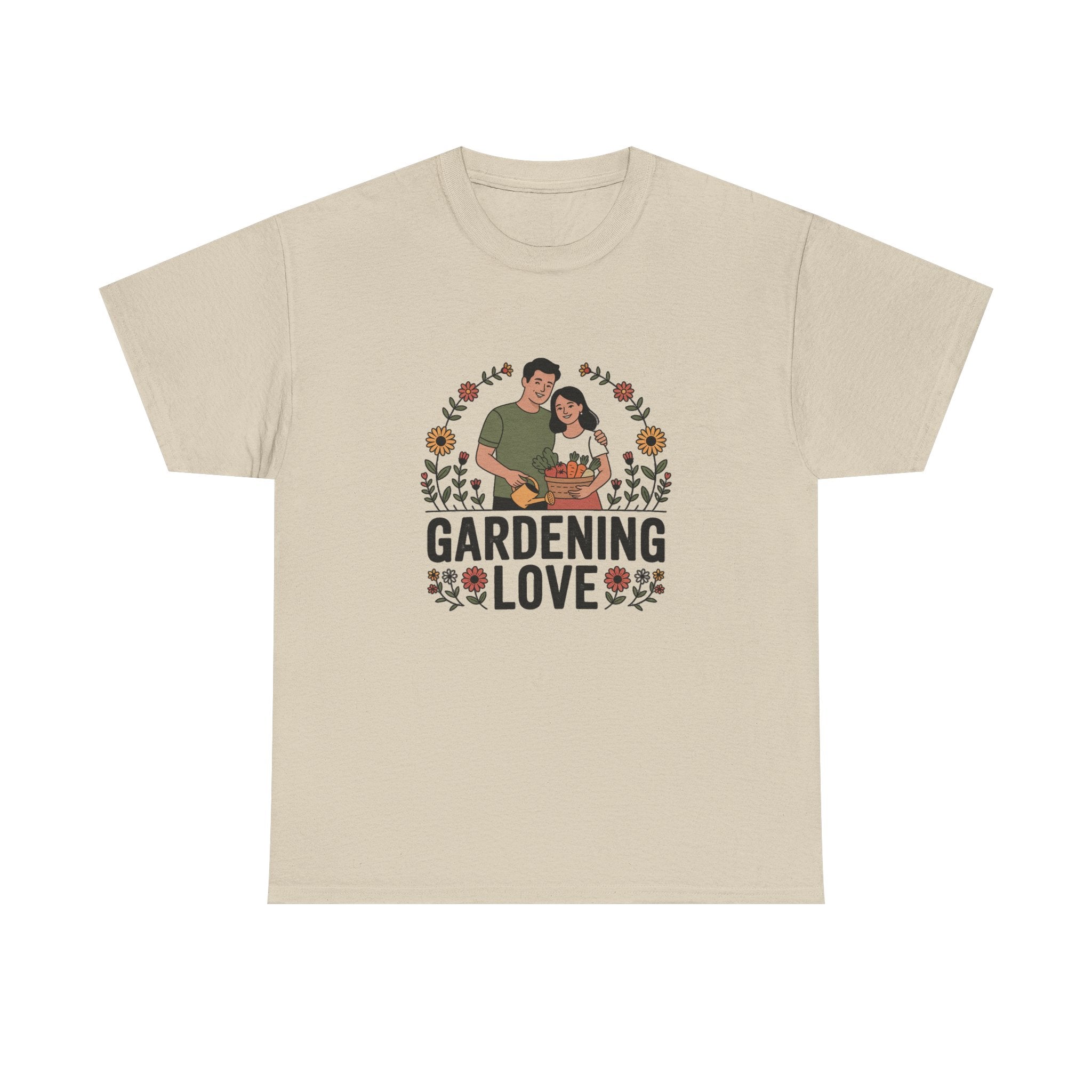 Gardening Love T-Shirt — Cute Couple Planting Graphic Tee