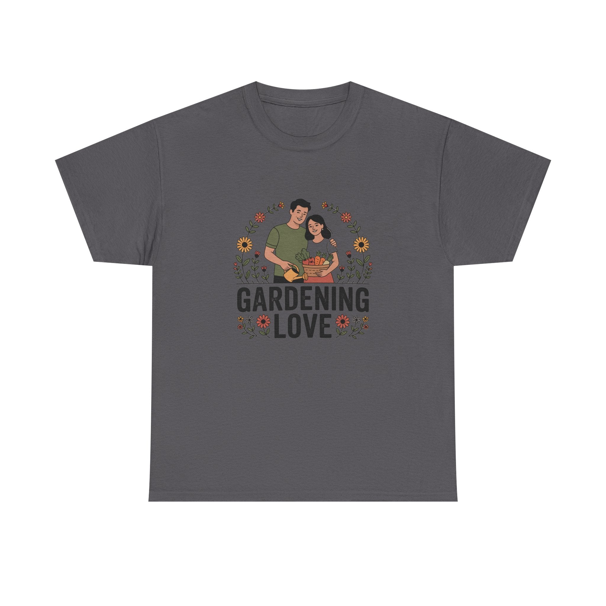 Gardening Love T-Shirt — Cute Couple Planting Graphic Tee