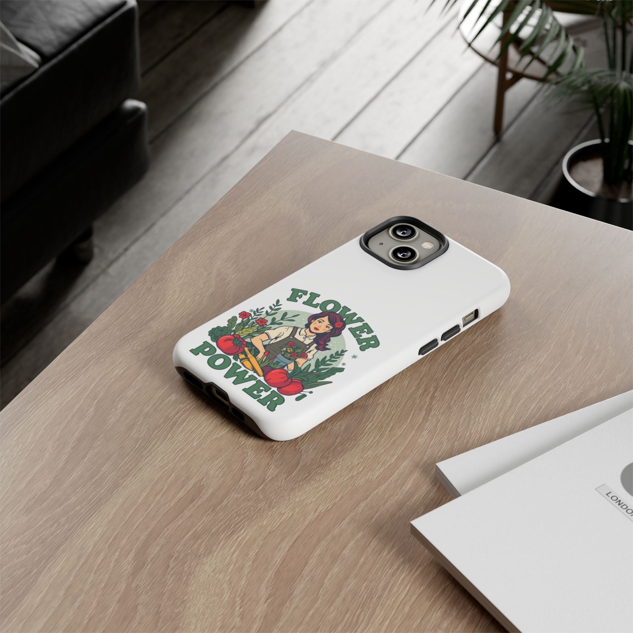 Phone Case - 'Flower Power' Retro Gardener Floral Protective Case