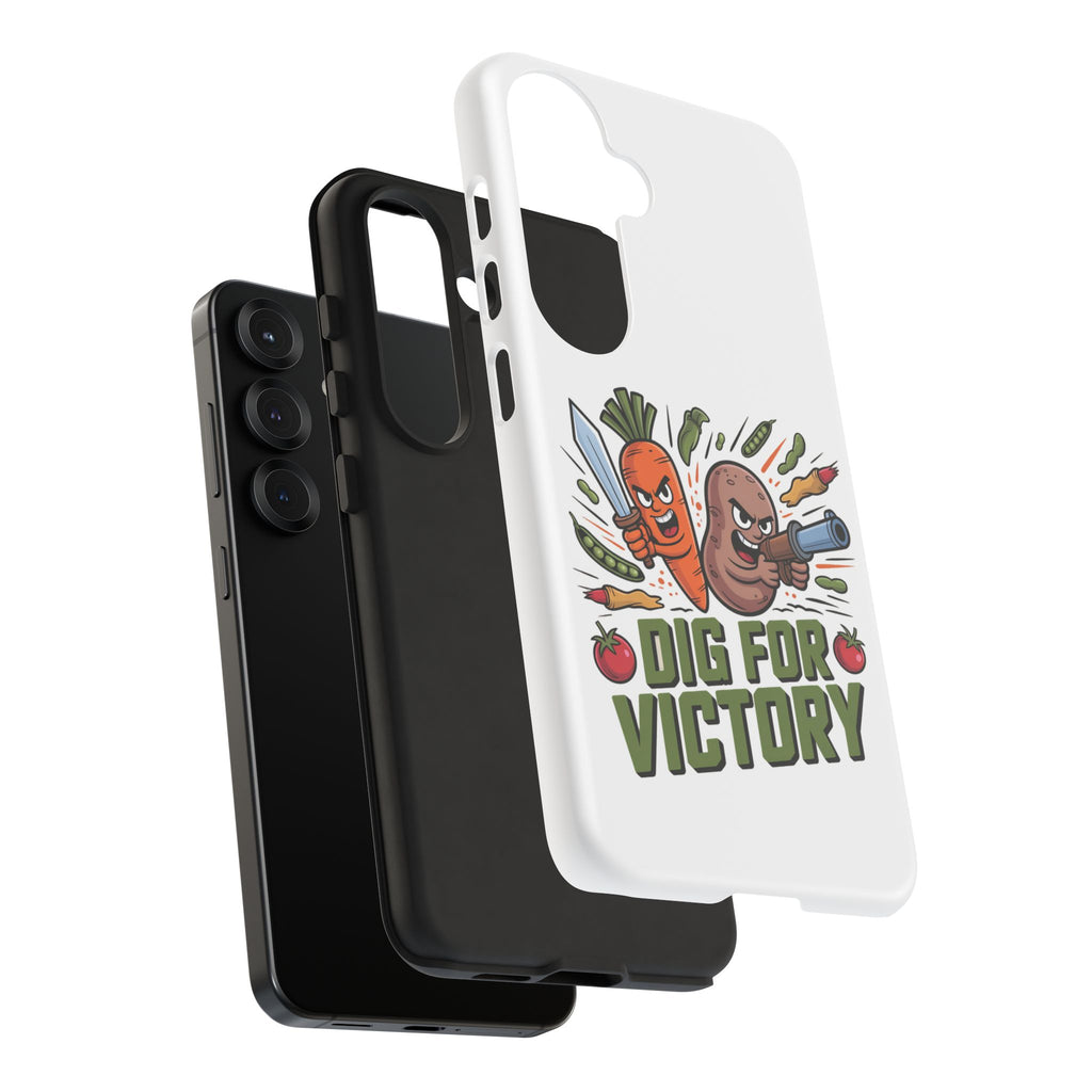 Phone Case — 'Dig For Victory' Veggie Combat Garden Design