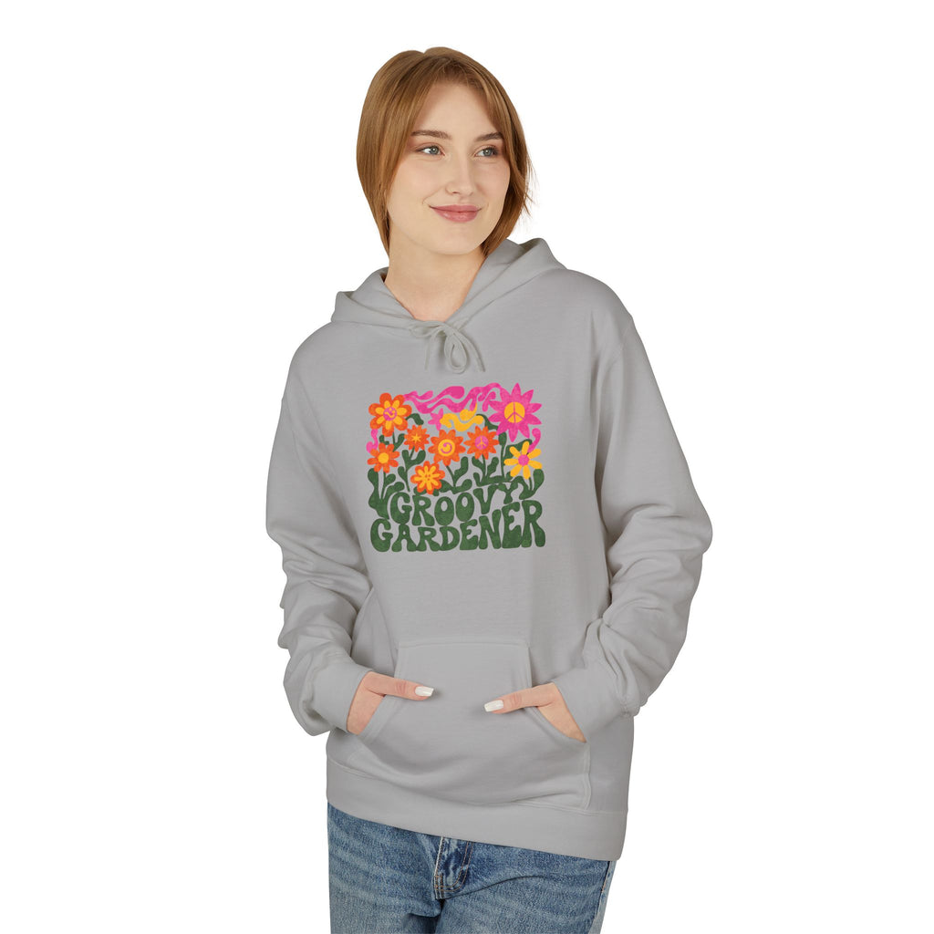 Gardener Hoodie – Retro Floral “Groovy Gardener” Pullover