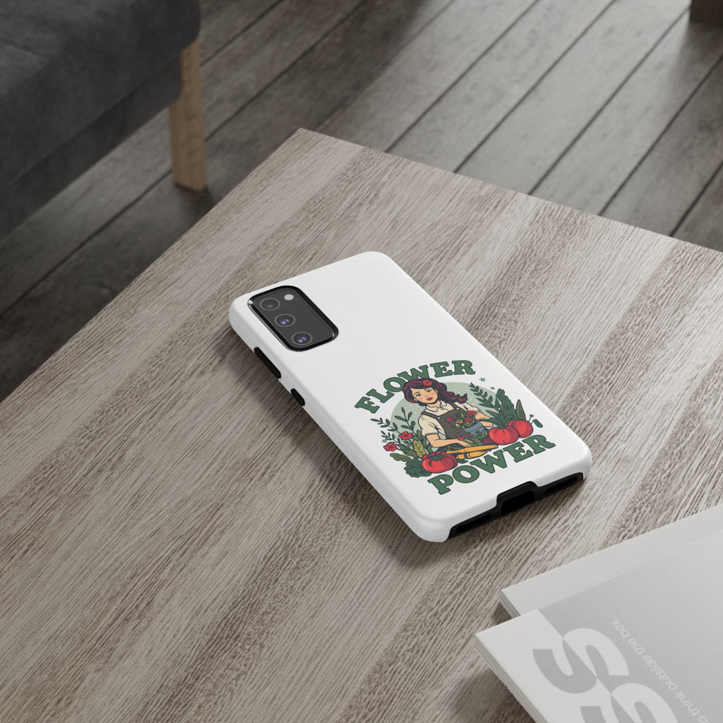 Phone Case - 'Flower Power' Retro Gardener Floral Protective Case