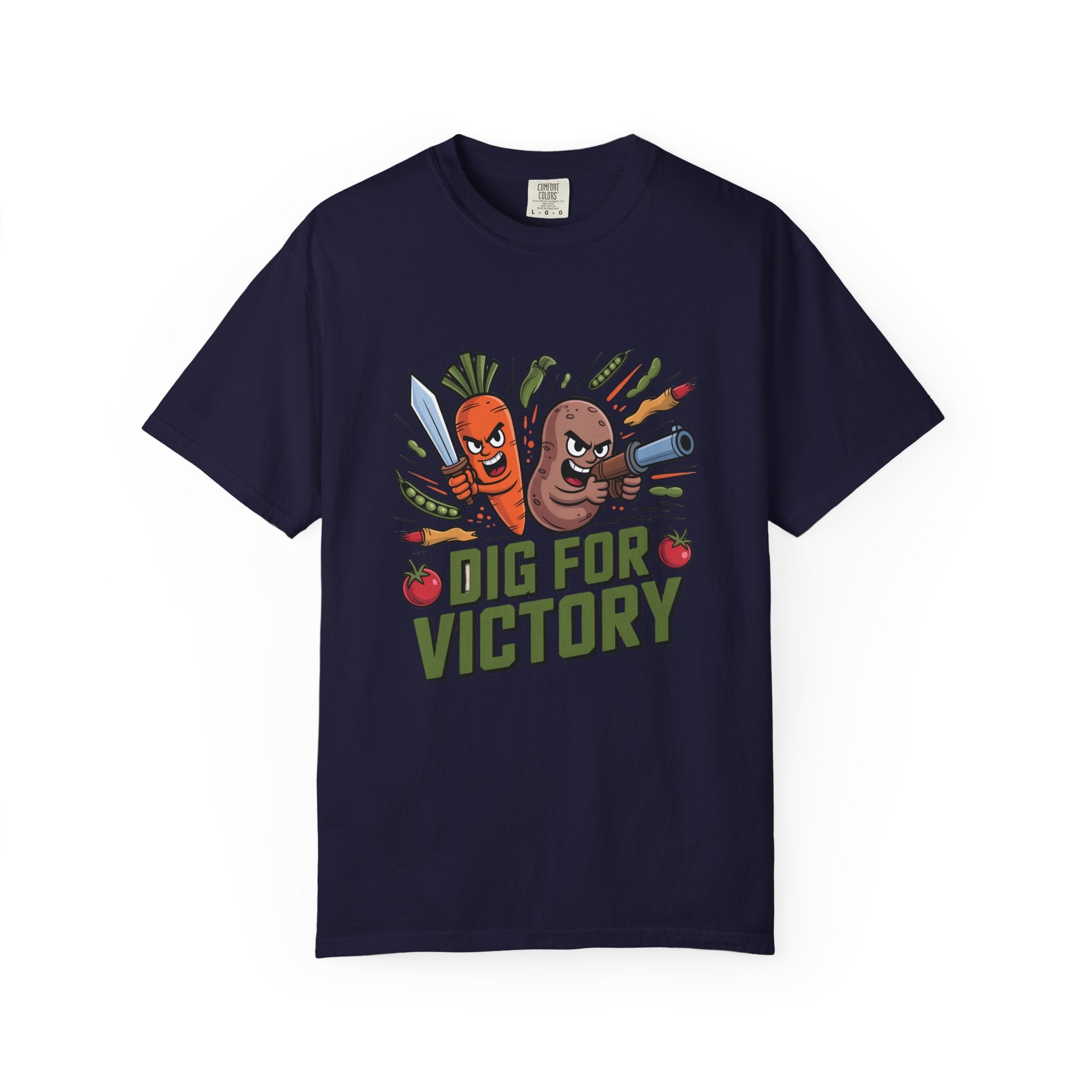 Dig for Victory T-Shirt — Retro Veggie Garden Graphic Tee
