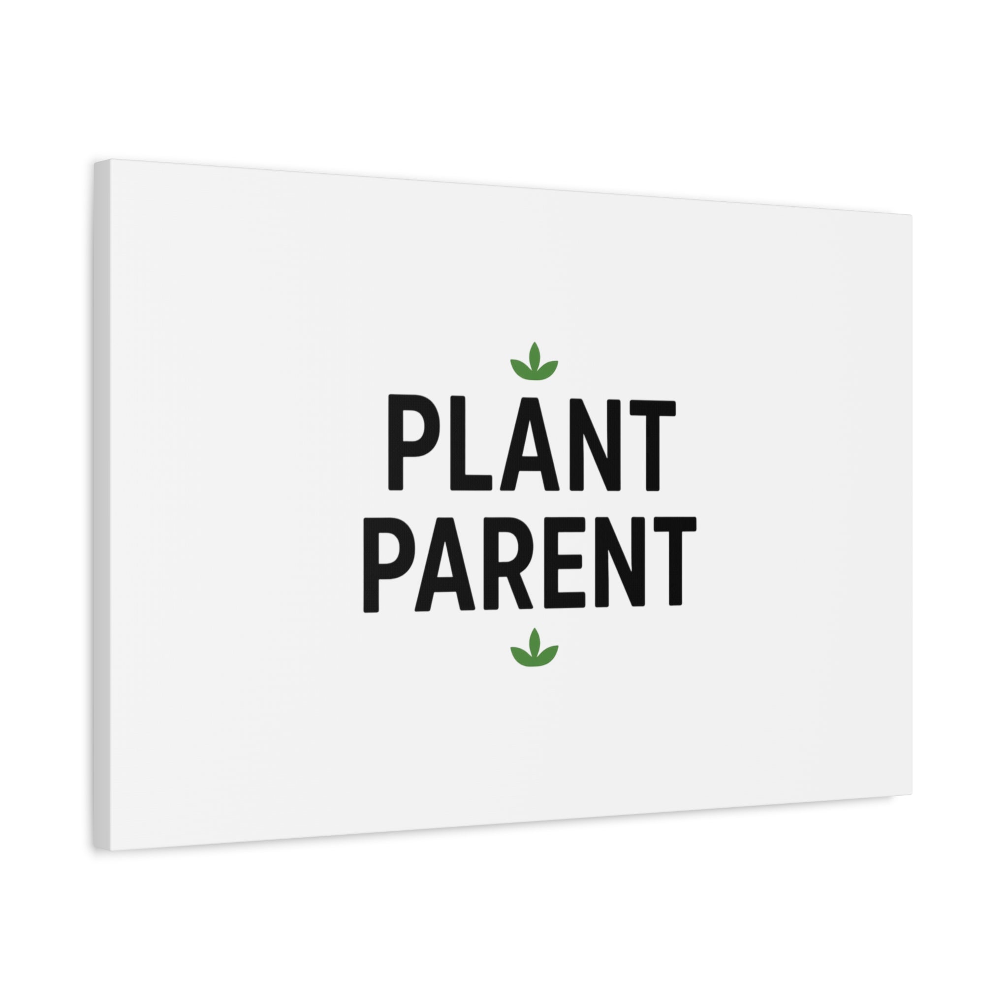 Plant Parent Canvas Wall Art — Minimalist Botanical Typography Print