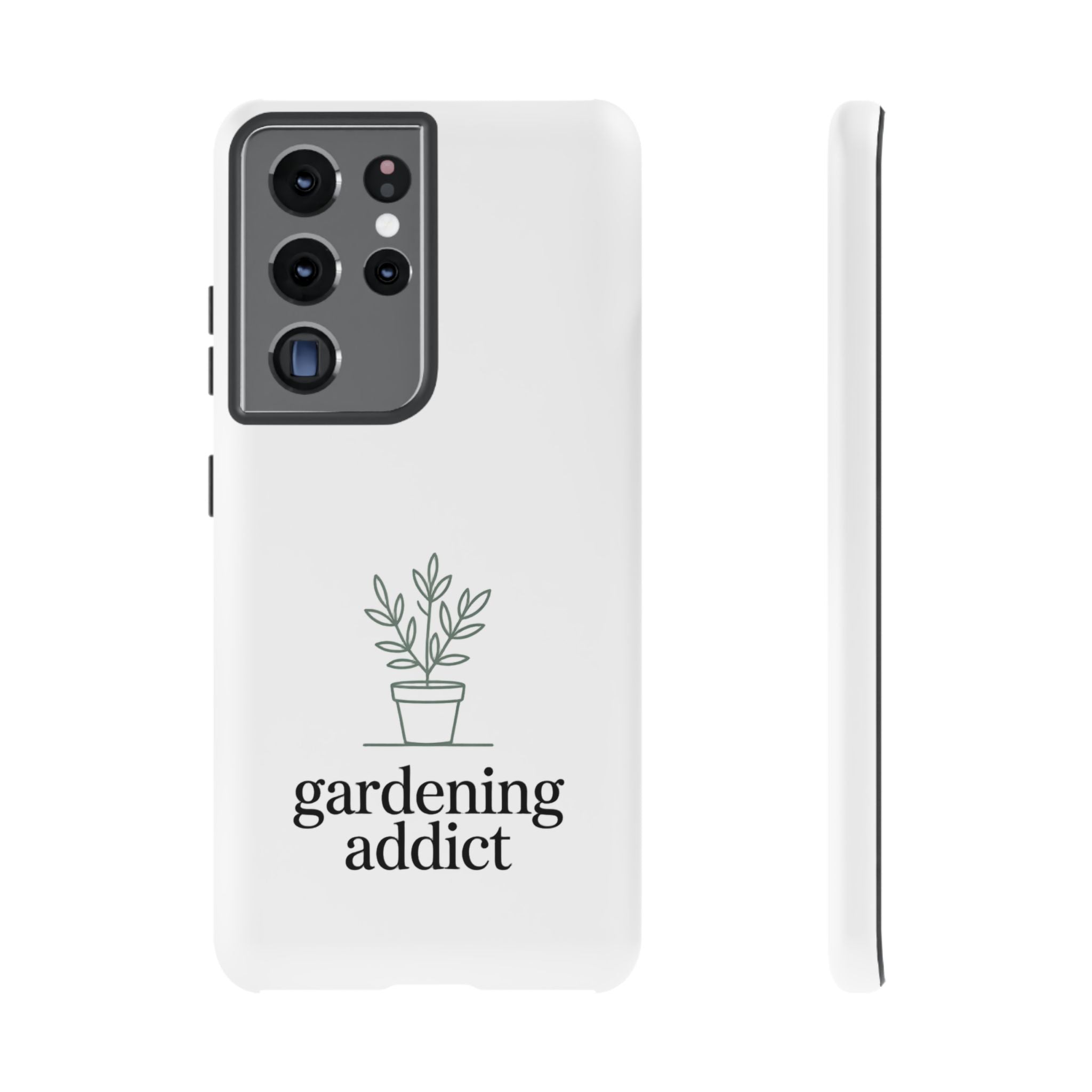 Phone Case — 'gardening addict' Minimal Plant Design