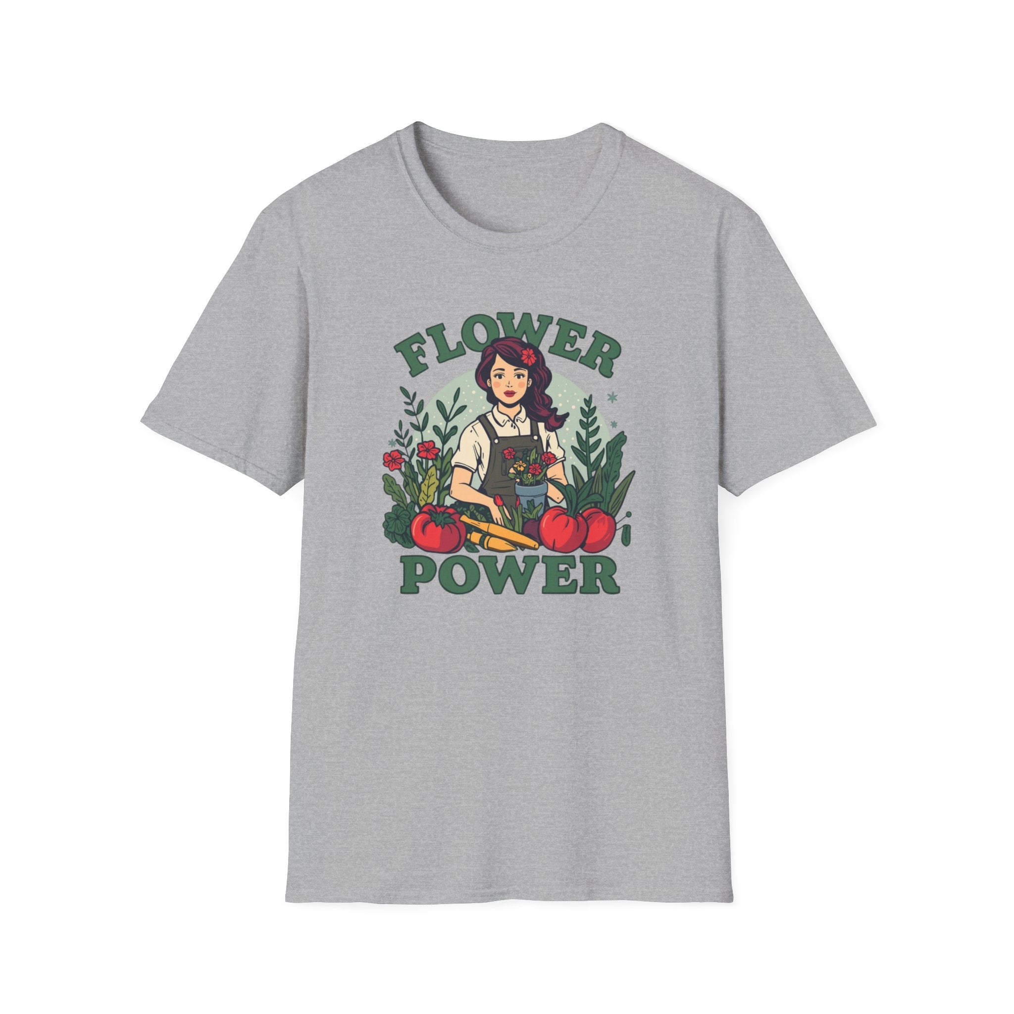 Flower Power T-Shirt — Retro Floral Graphic Tee