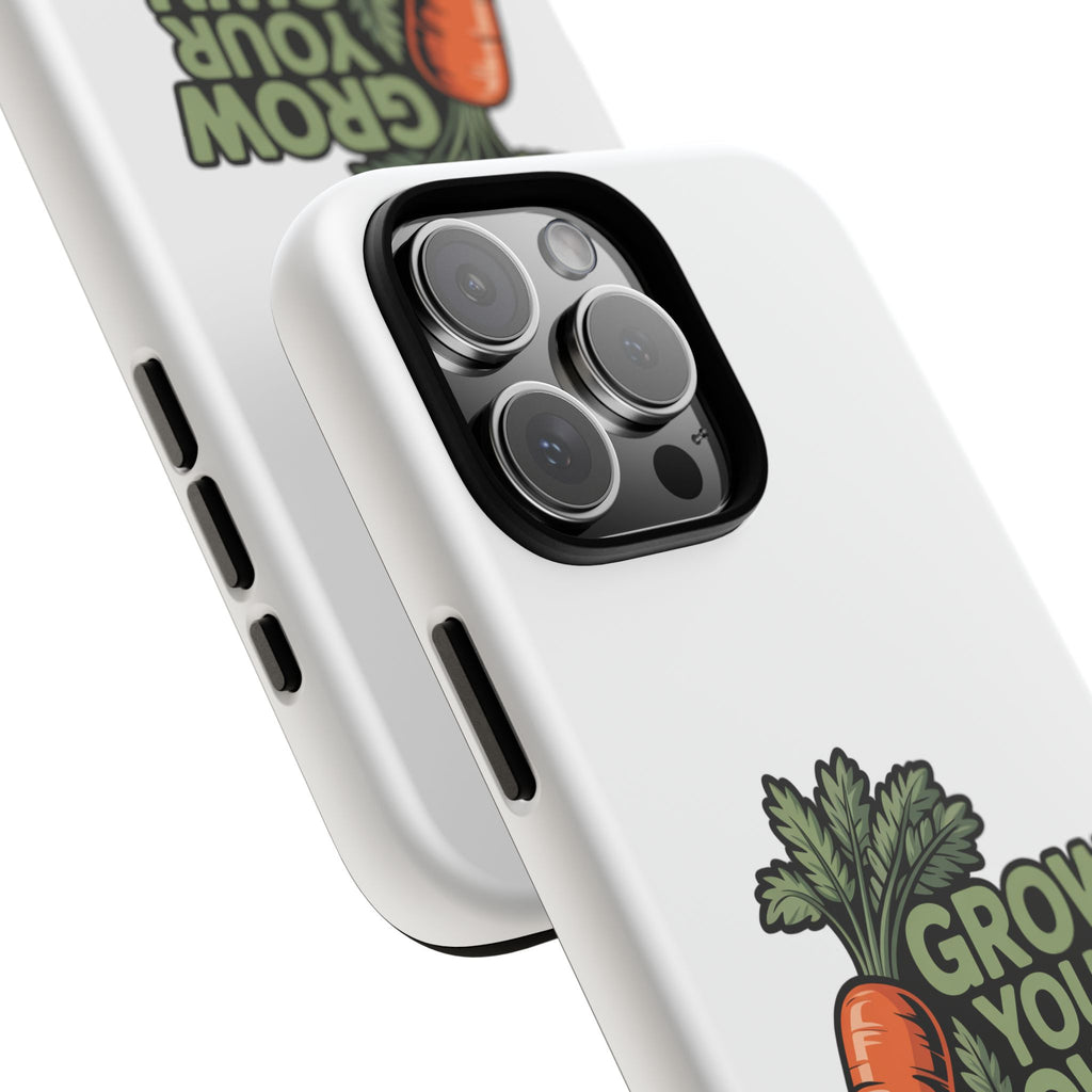 Grow Your Own Vegetables Phone Case — Gardening Carrot Potato Tomato Design