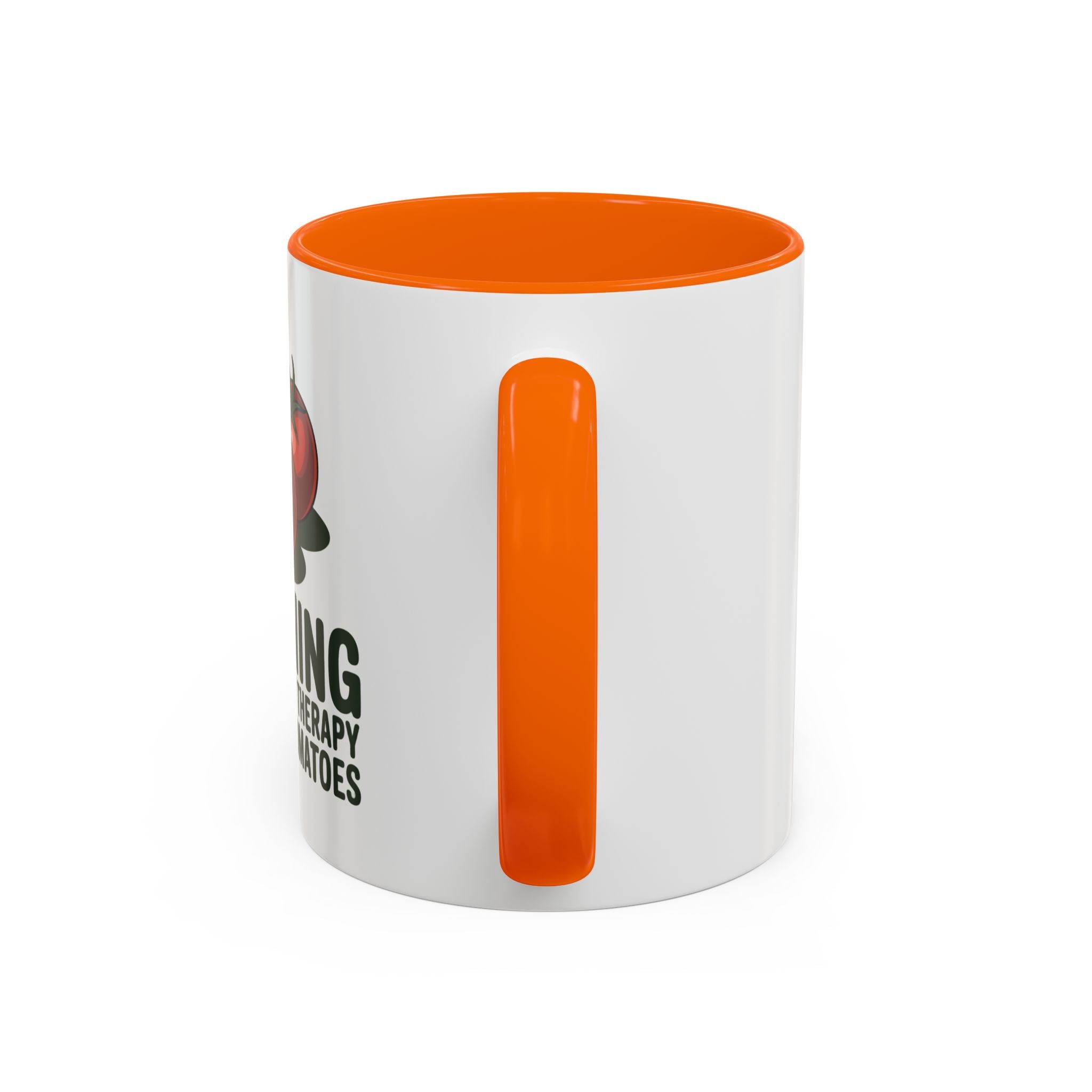 Gardening Coffee Mug – “Gardening Is Cheaper Than Therapy and You Get Tomatoes” Accent Mug