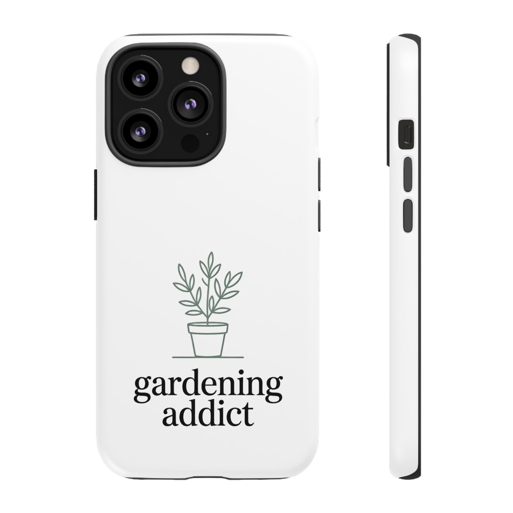 Phone Case — 'gardening addict' Minimal Plant Design