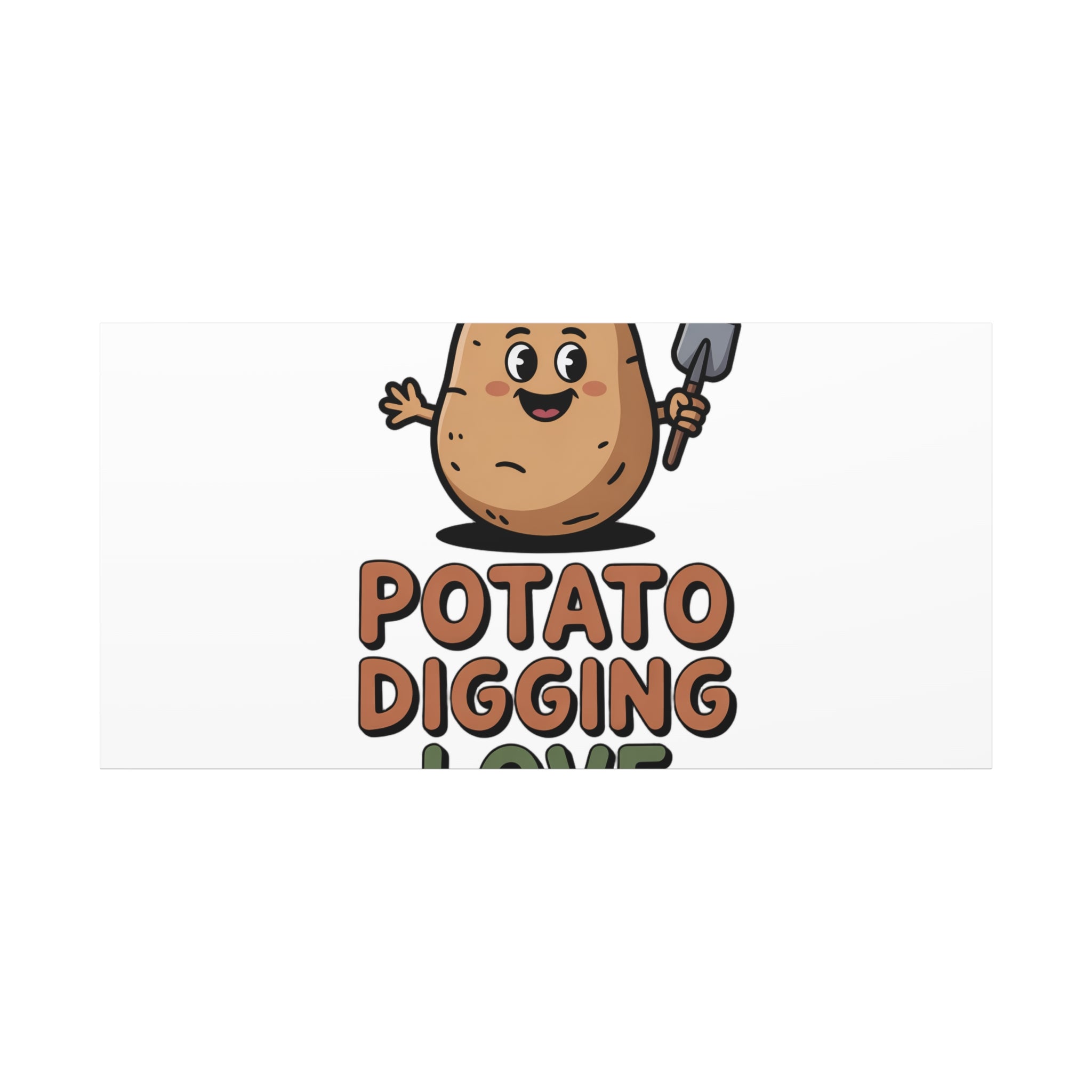 Potato Digging Love Canvas Print