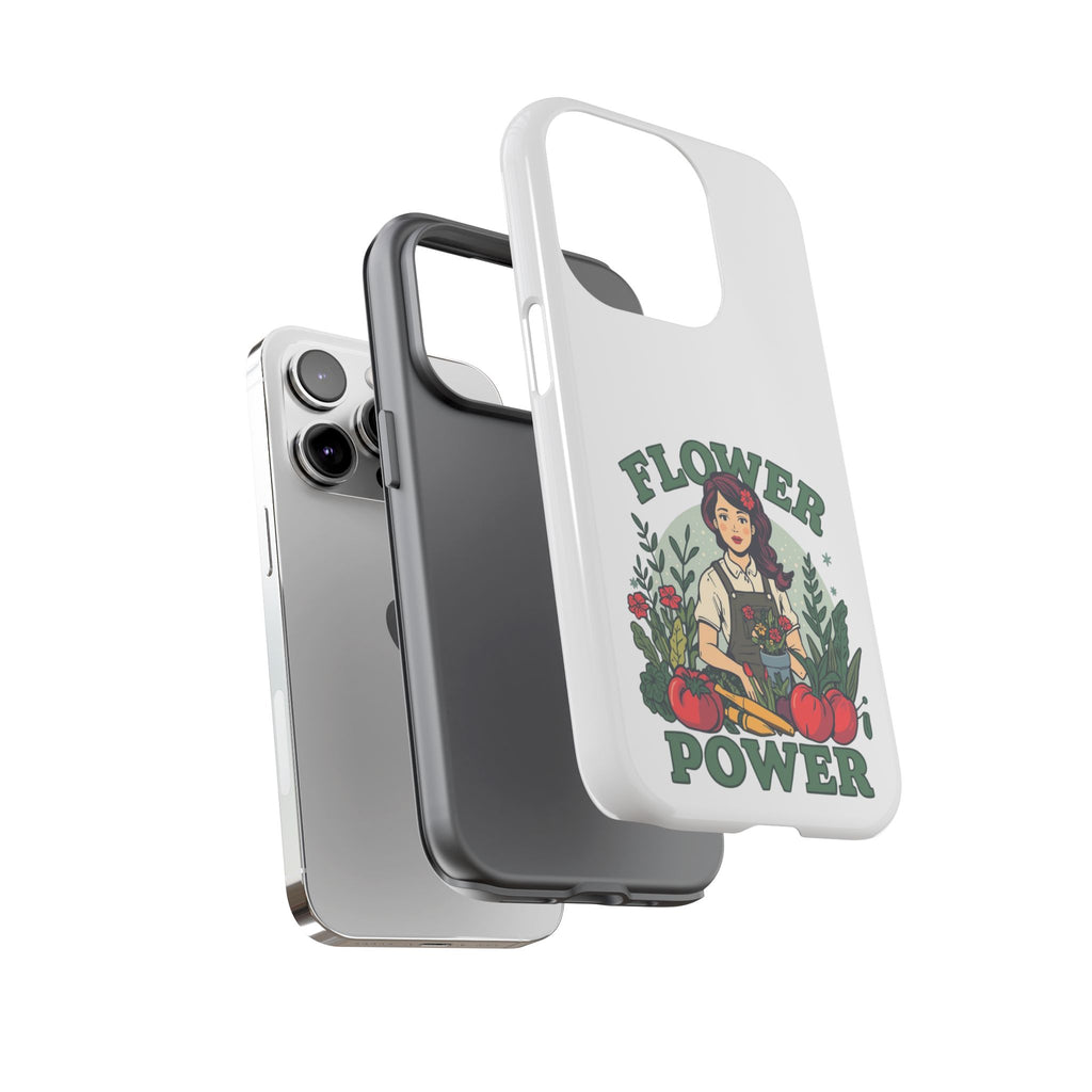 Phone Case - 'Flower Power' Retro Gardener Floral Protective Case