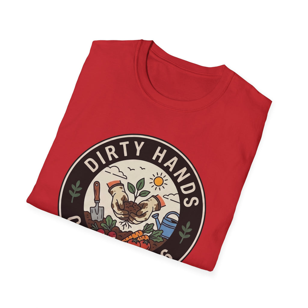 Dirty Hands Club T-Shirt — Gardening Patch Tee (Est. 2026)
