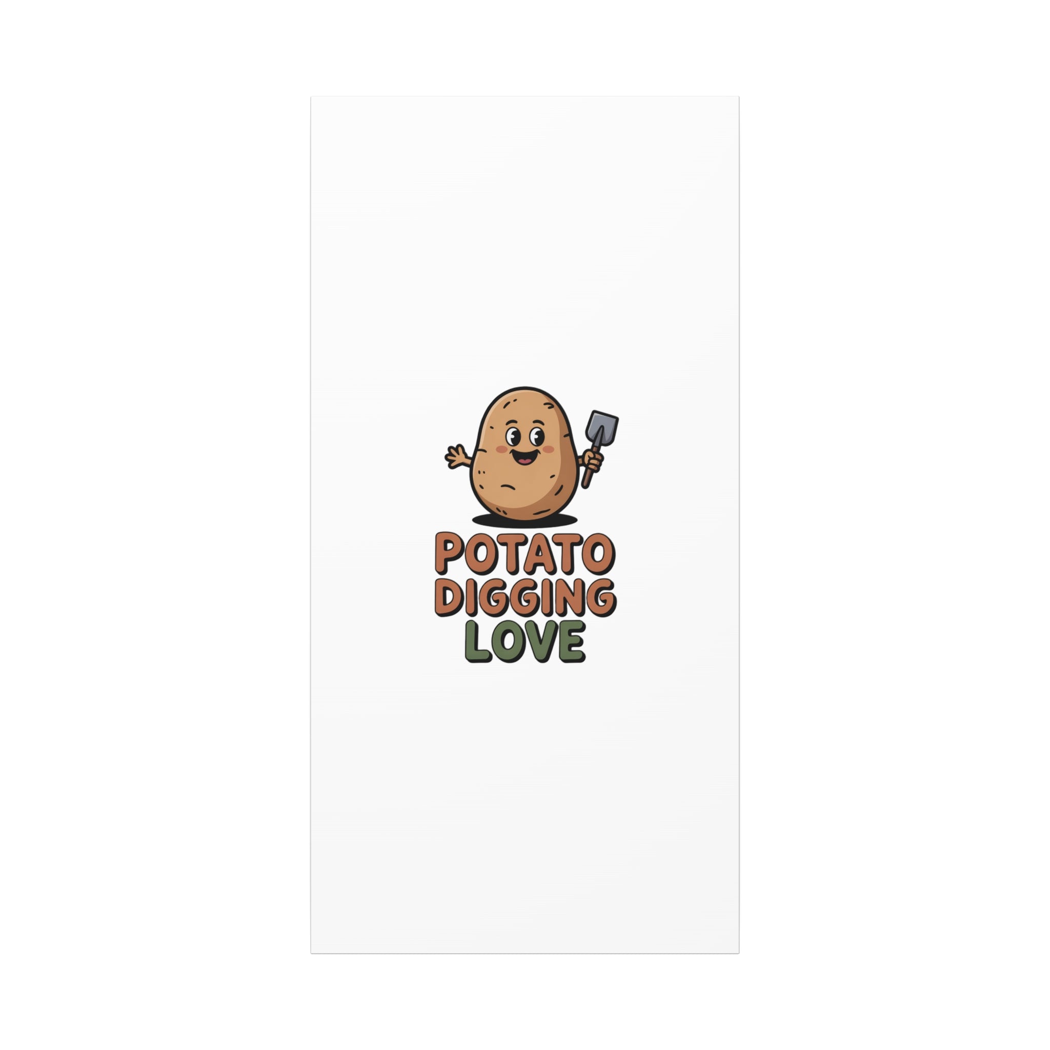 Potato Digging Love Canvas Print