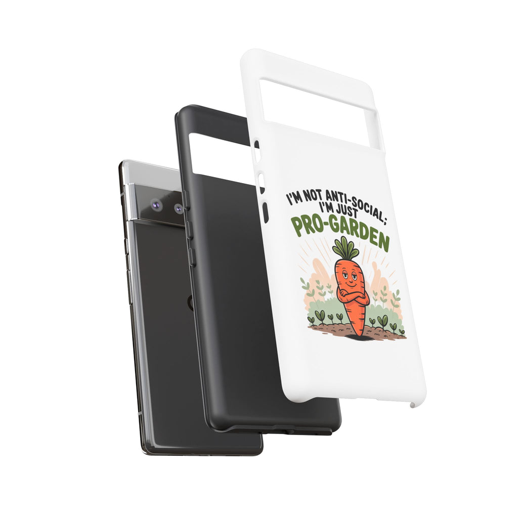 Pro-Garden Carrot Phone Case — “I’m Not Anti-Social, I’m Just Pro-Garden”