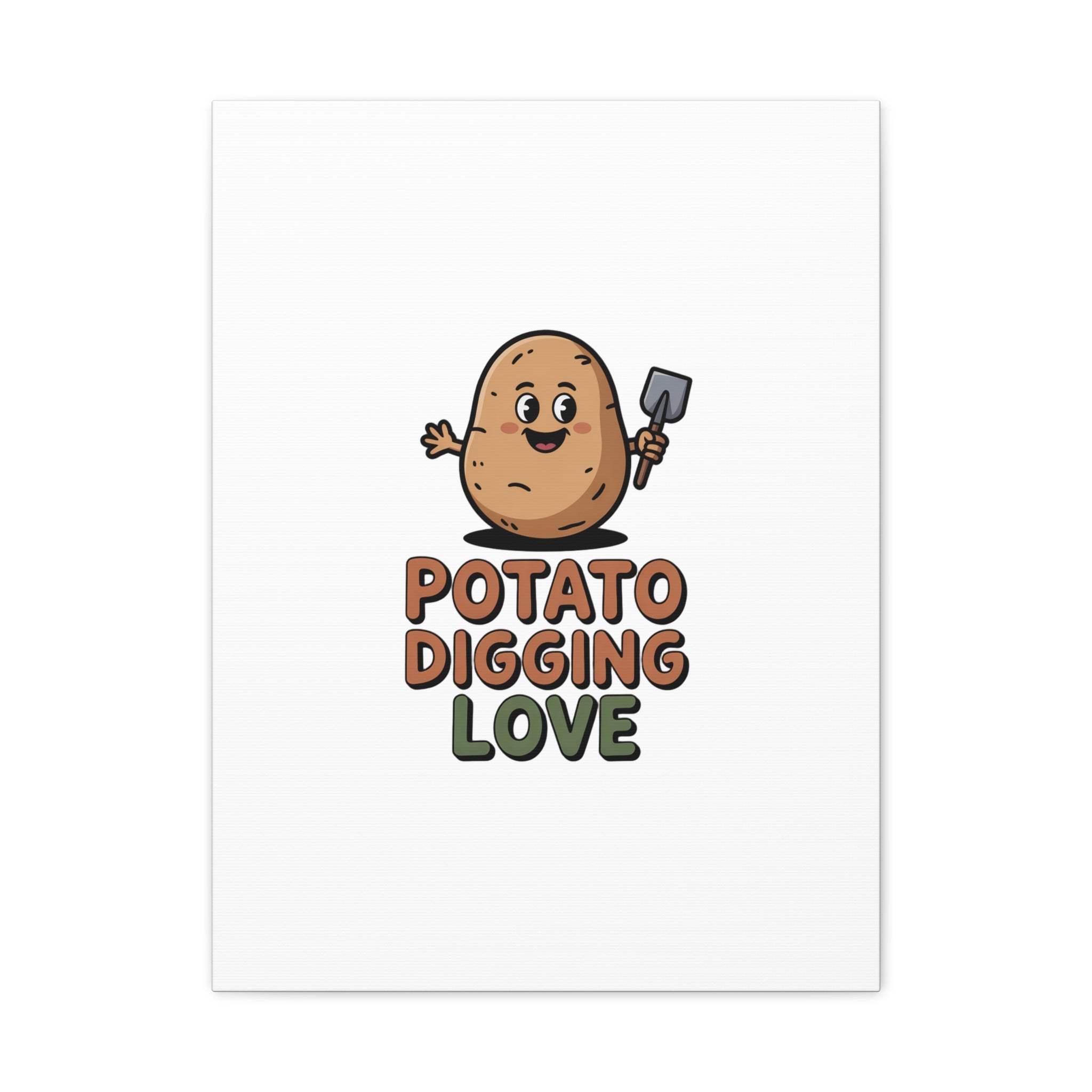Potato Digging Love Canvas Print