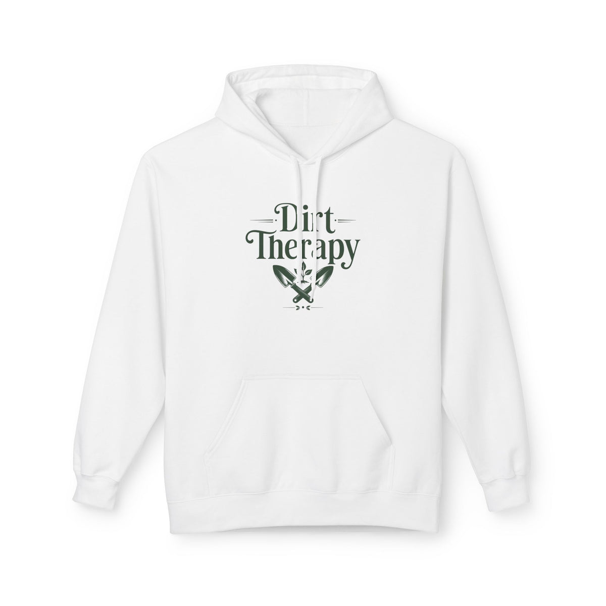Hoodie - "Dirt Therapy" Gardening Hoodie with Plant Graphic