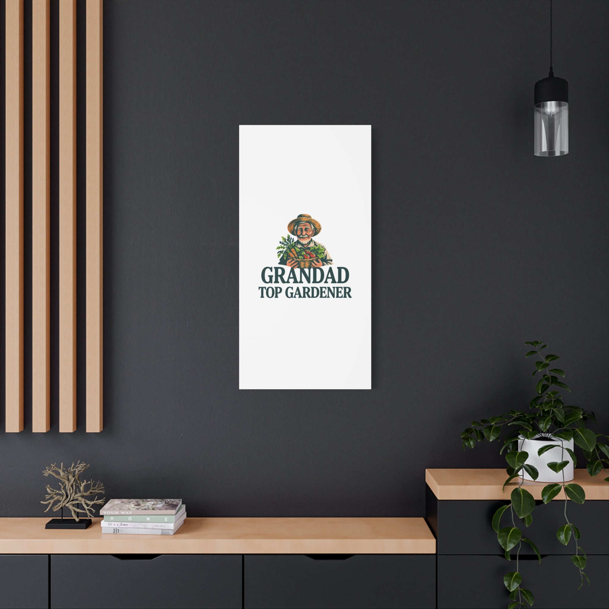 Grandad Top Gardener Canvas – Stretched Matte Wall Art