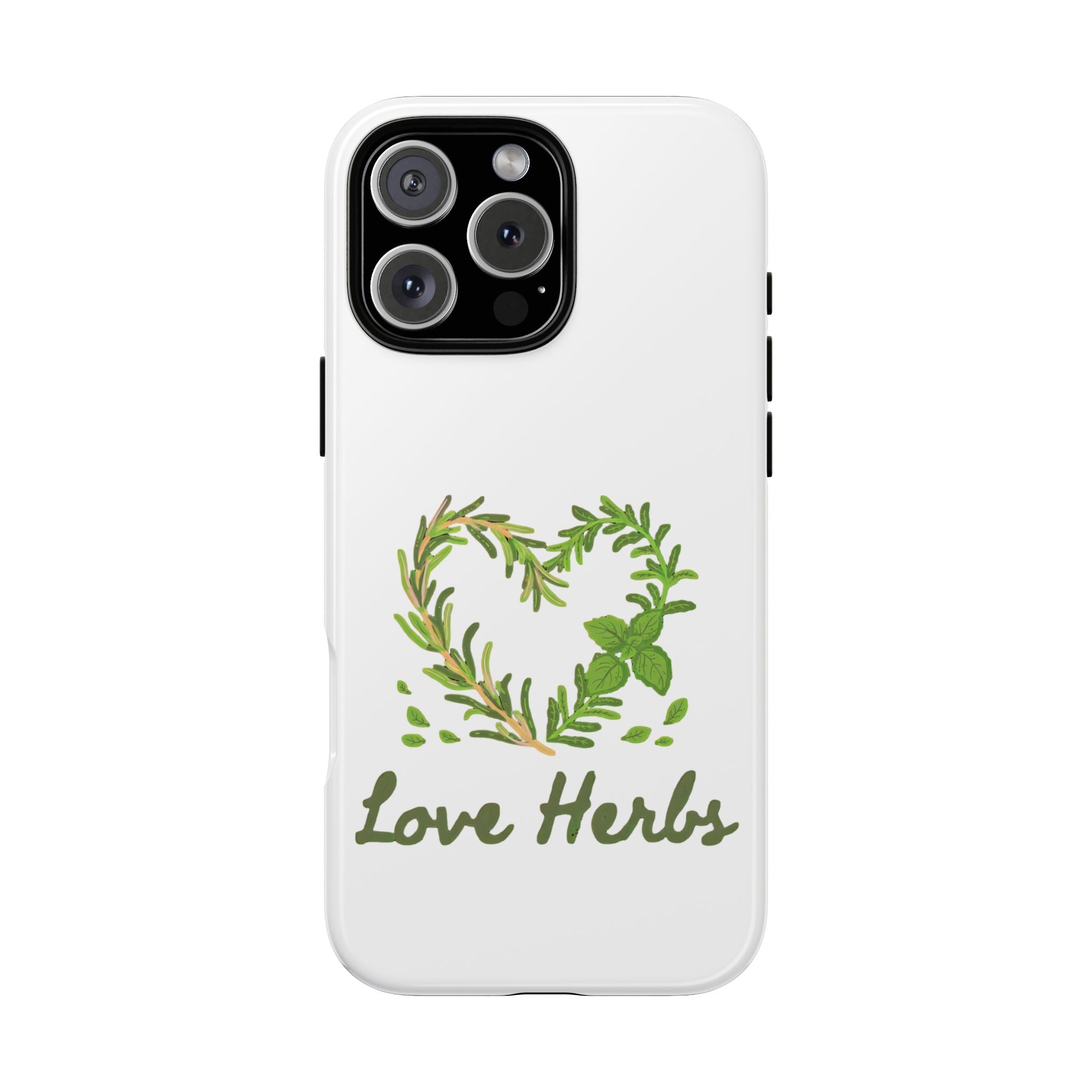 Herb Heart Phone Case - "Love Herbs" Botanical iPhone Cover