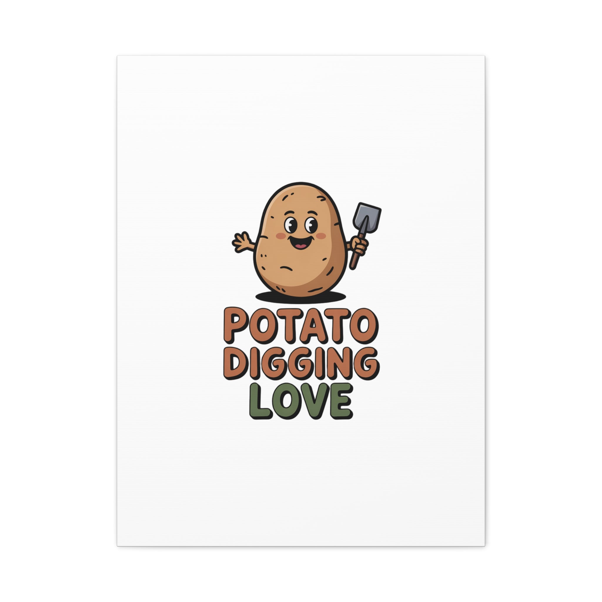 Potato Digging Love Canvas Print
