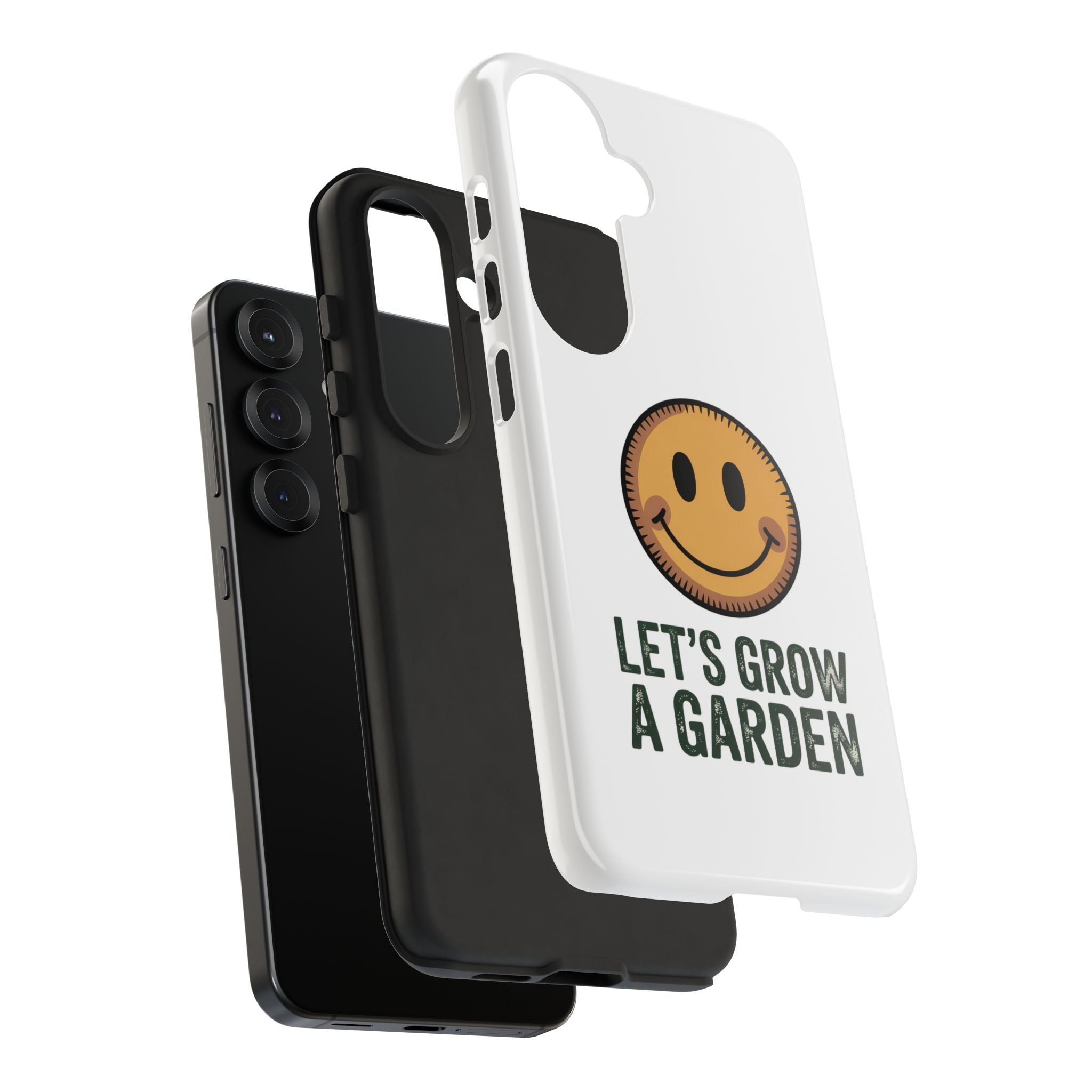 Phone Case — "Let's Grow a Garden" Smiley Plant Lover Protective Case