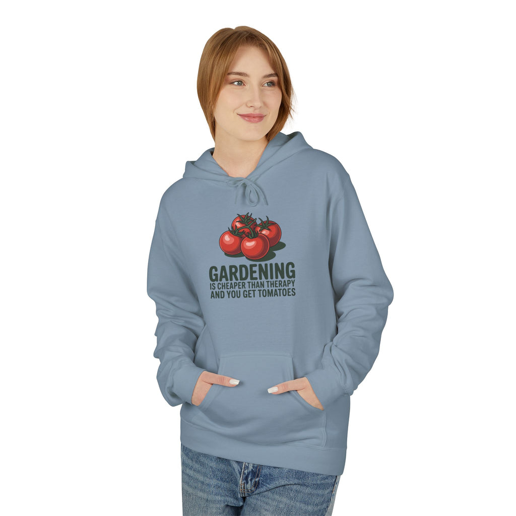 Gardening Is Cheaper Than Therapy Hoodie – Funny Tomato Gardeners Pullover