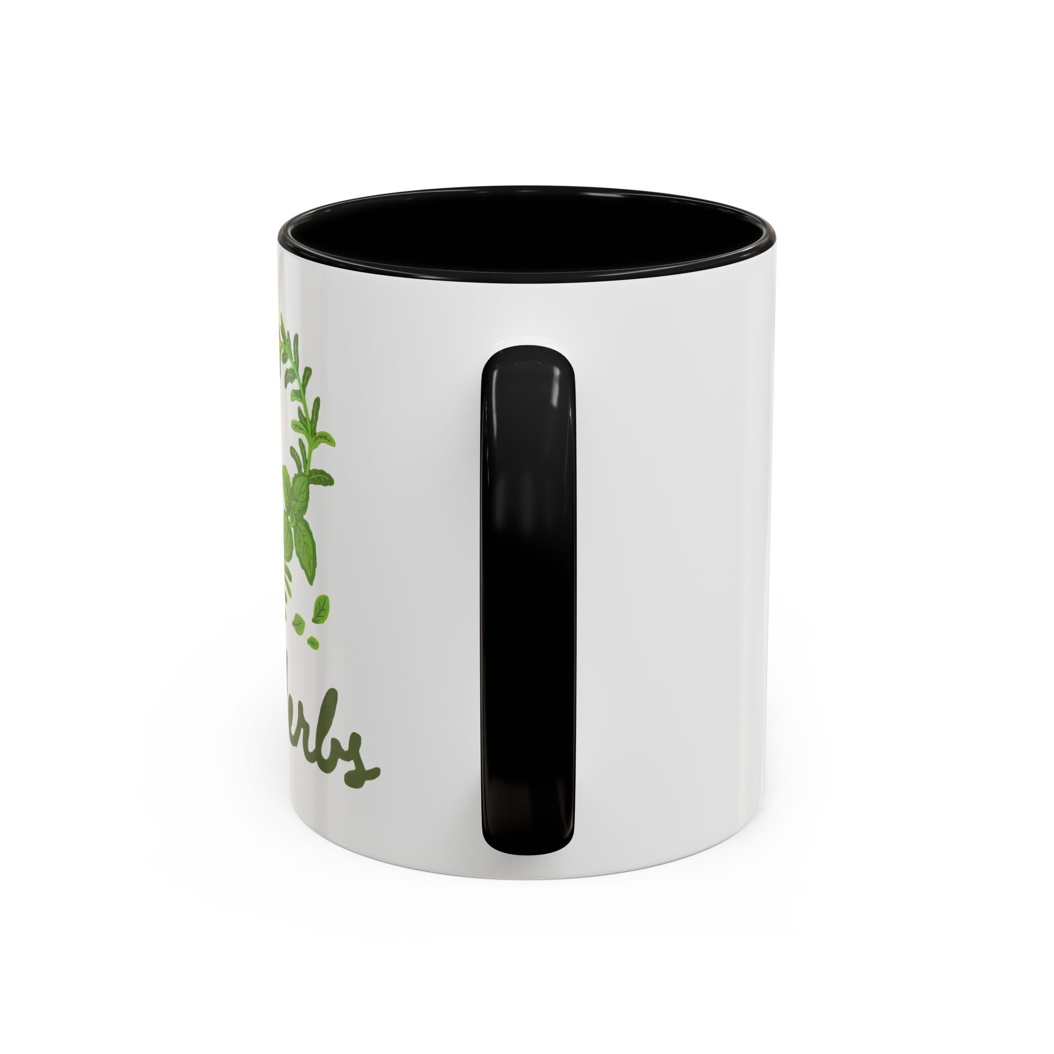 Herb Heart Accent Coffee Mug – “Love Herbs” Botanical Tea & Coffee Cup