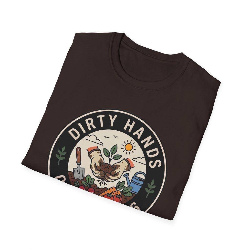 Dirty Hands Club T-Shirt — Gardening Patch Tee (Est. 2026)