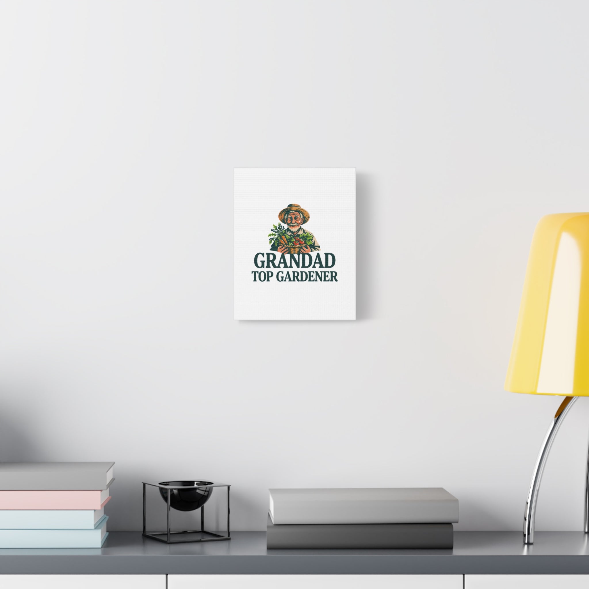 Grandad Top Gardener Canvas – Stretched Matte Wall Art