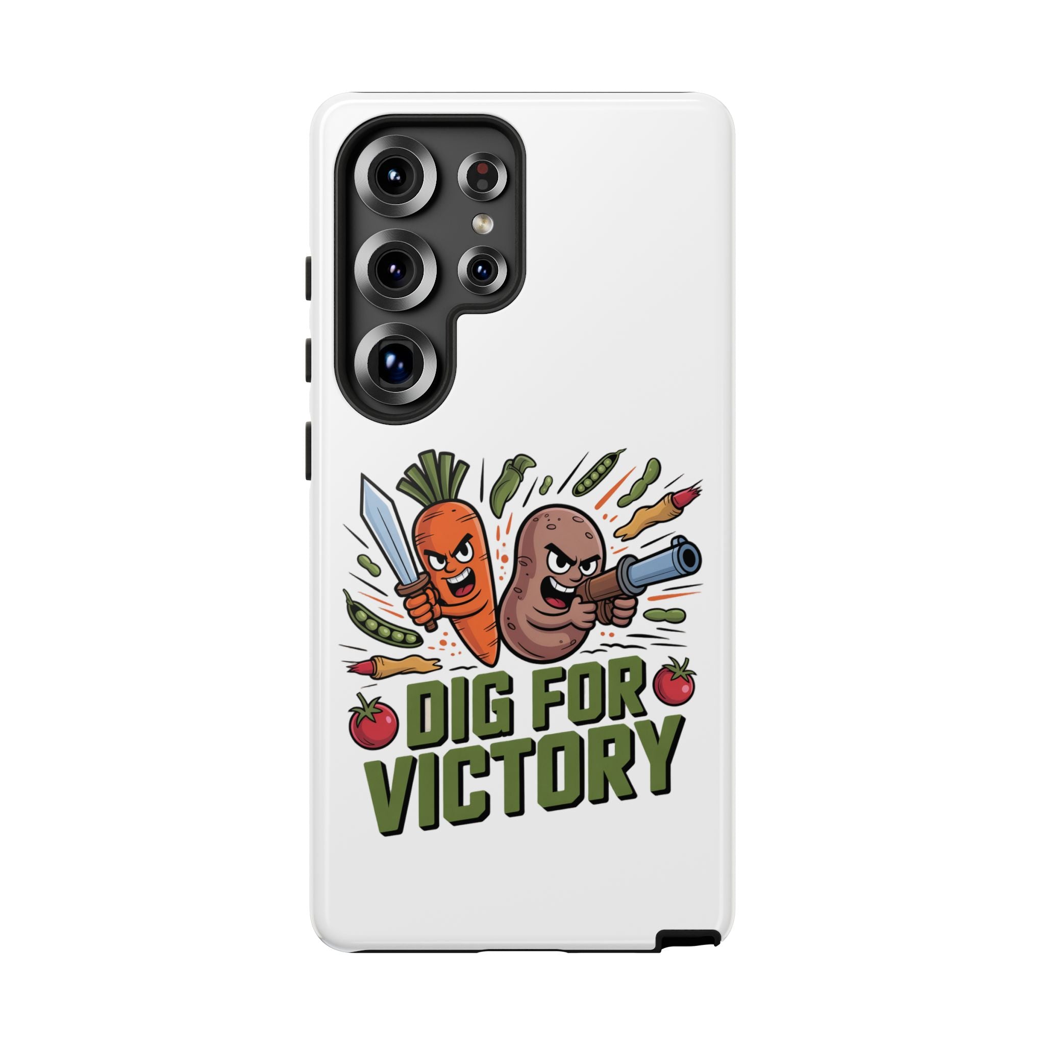 Phone Case — 'Dig For Victory' Veggie Combat Garden Design