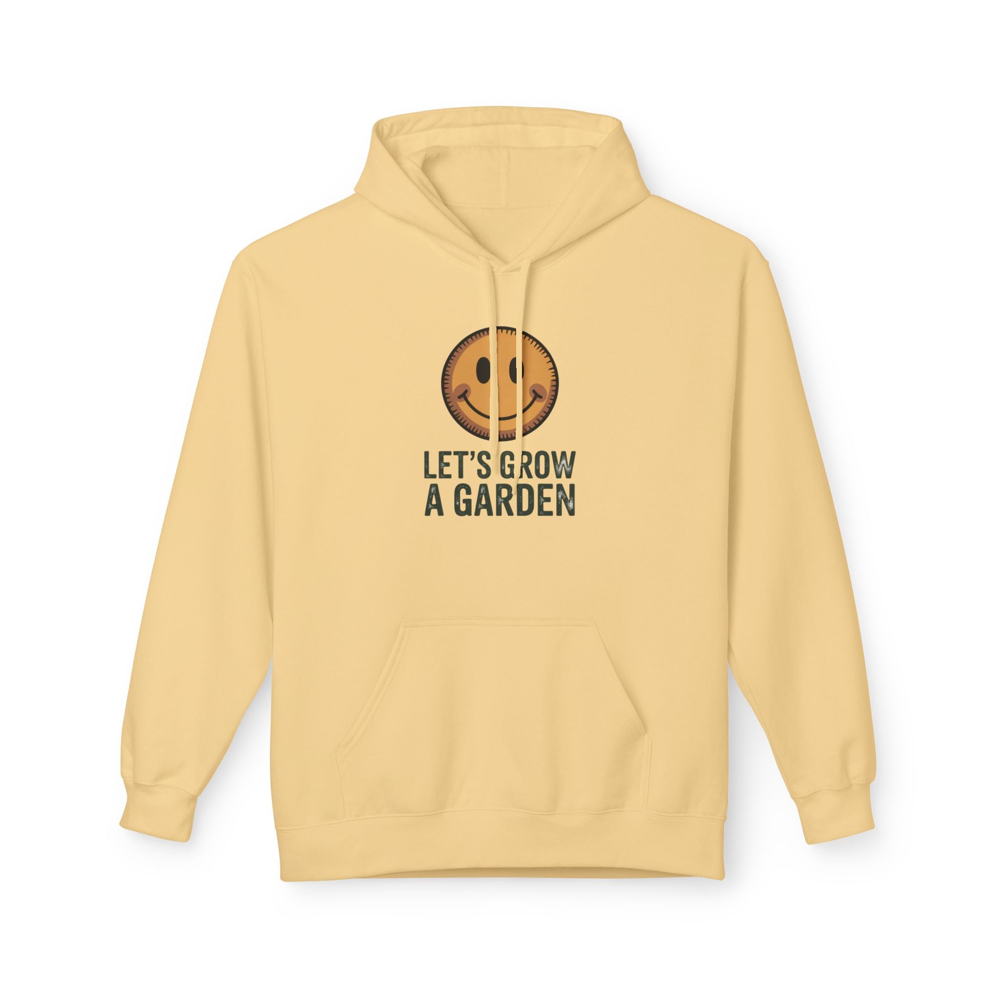 Let's Grow a Garden Hoodie — Smiling Sun Plant Lover Sweatshirt