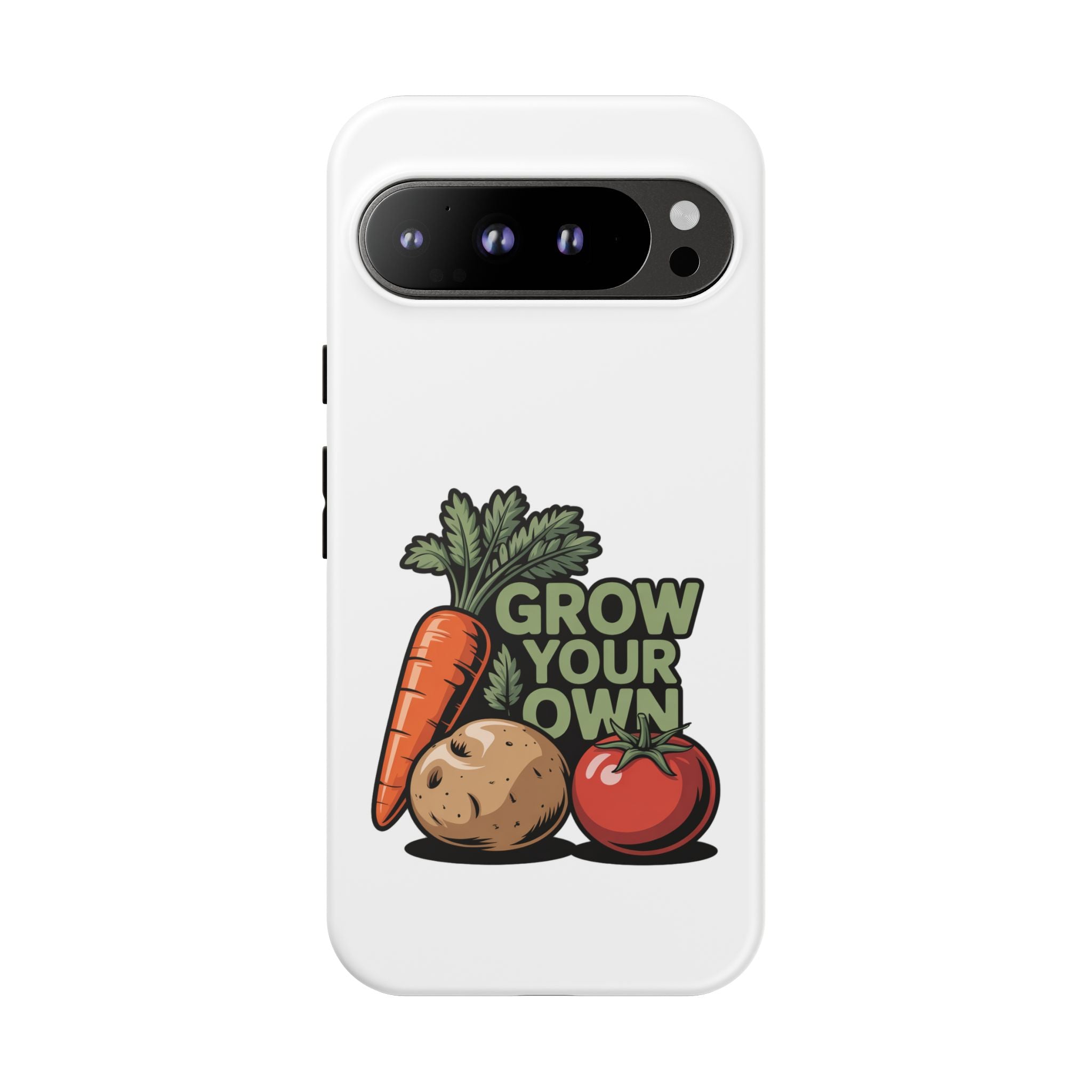 Grow Your Own Vegetables Phone Case — Gardening Carrot Potato Tomato Design